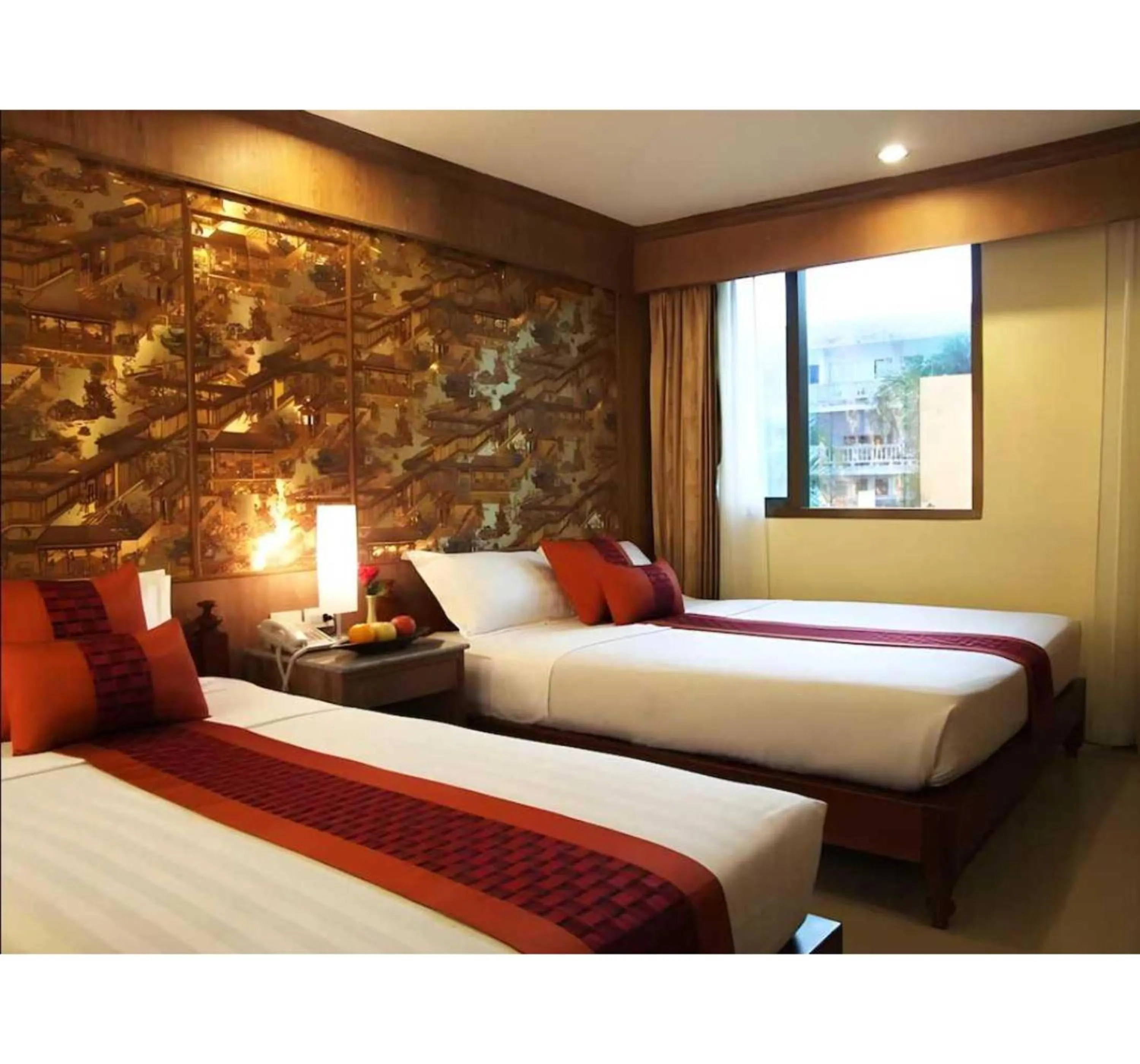 Bedroom, Bed in Palette Walking Street Pattaya