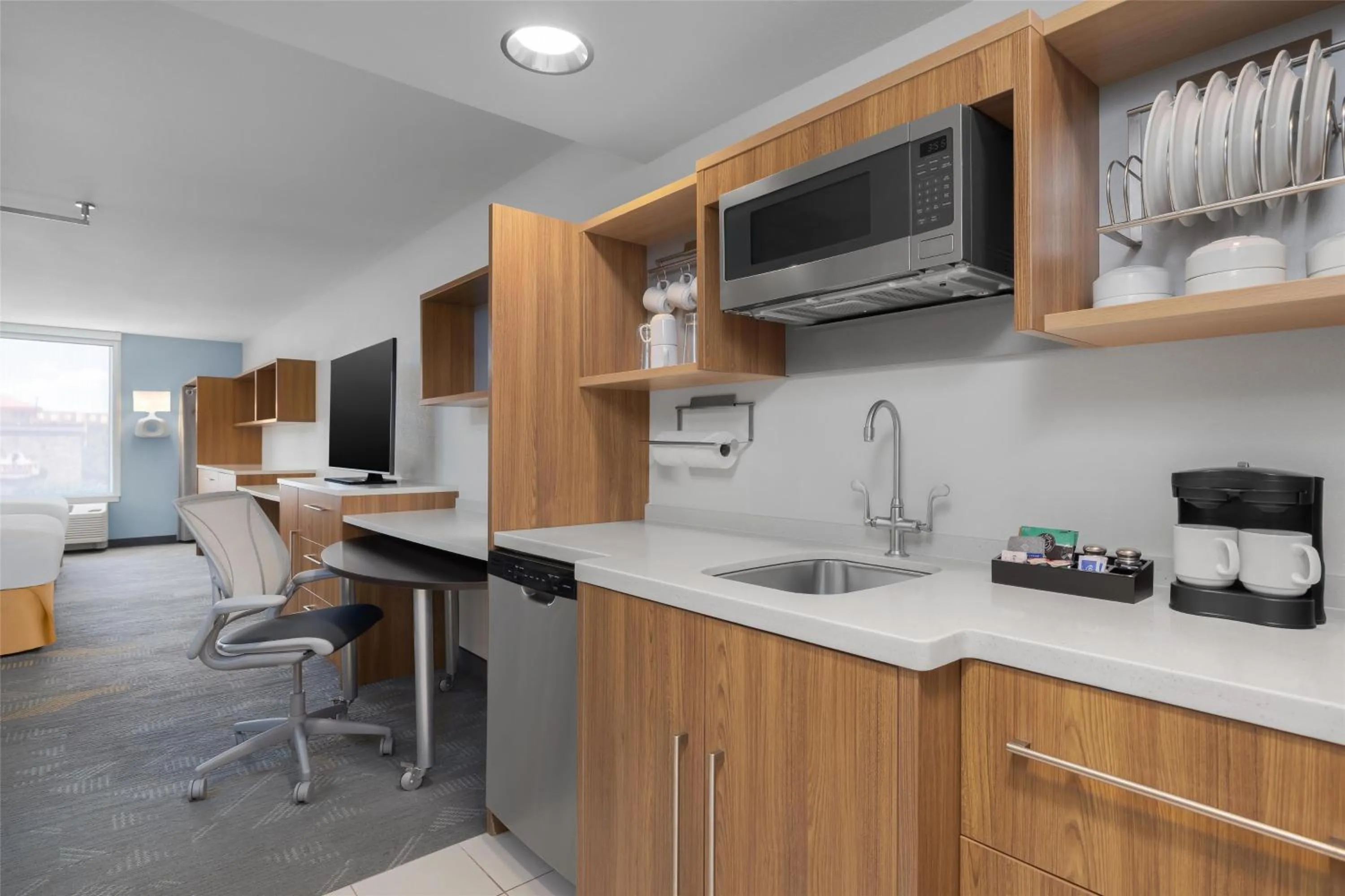 Kitchen or kitchenette in Home2 Suites by Hilton Idaho Falls