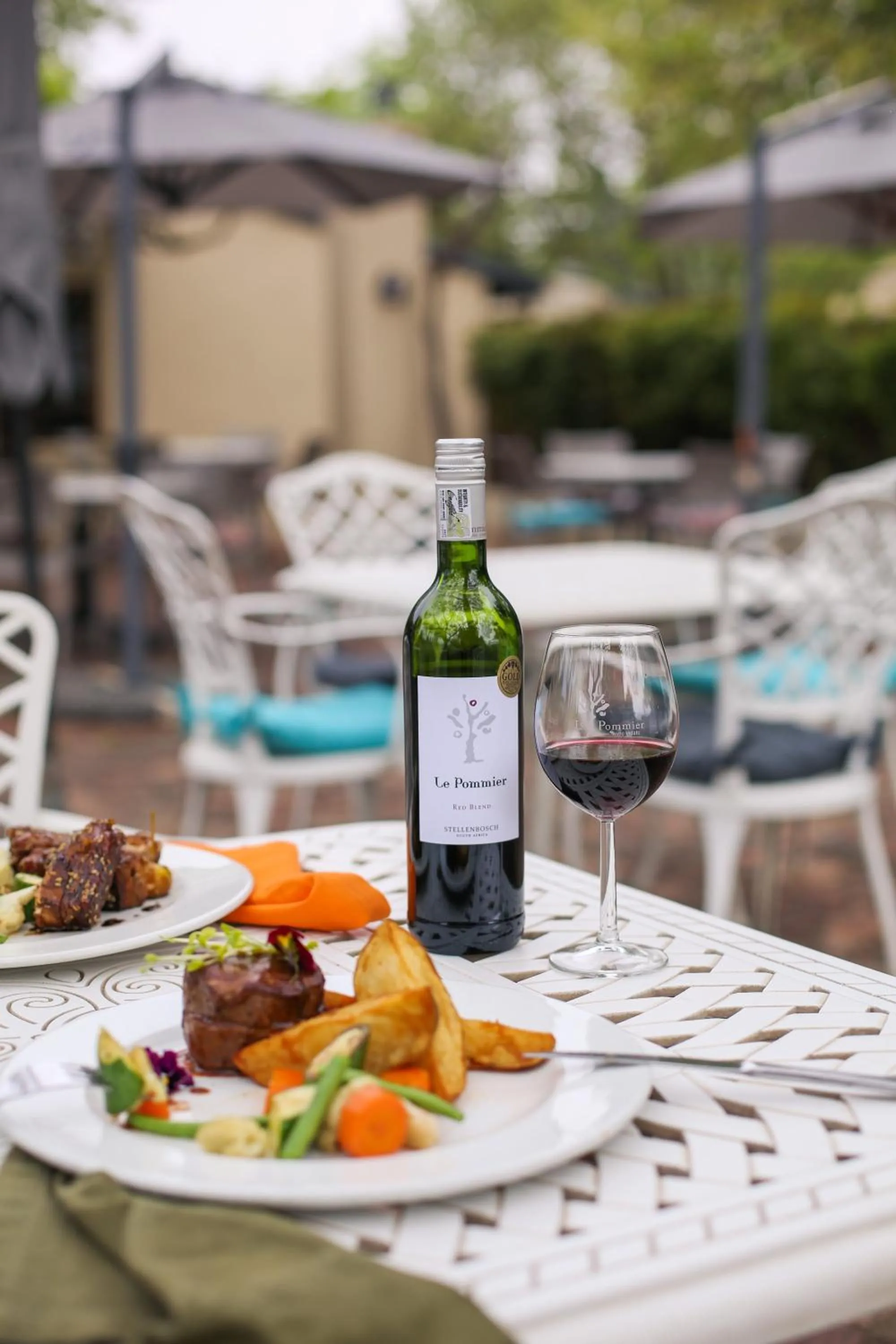 Food close-up in Le Pommier Wine Estate