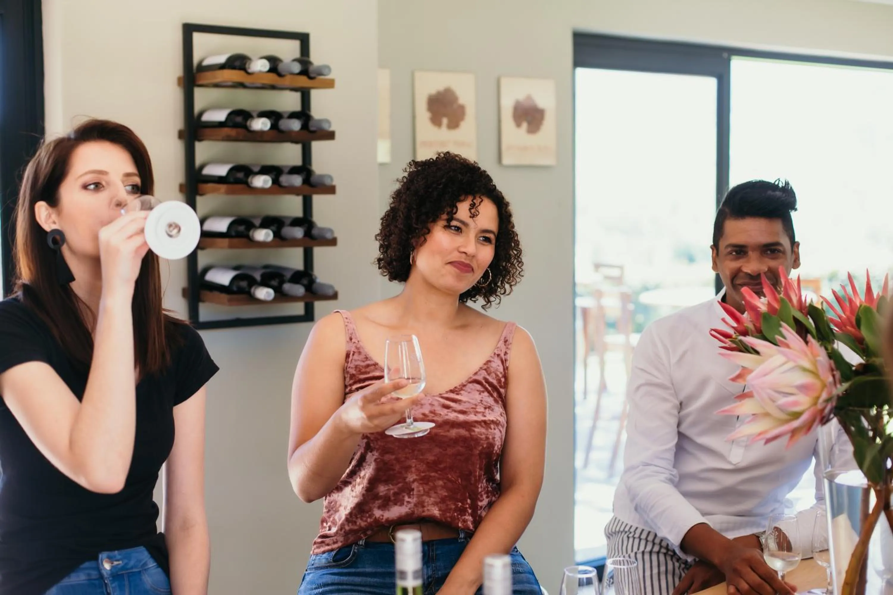 People in Le Pommier Wine Estate
