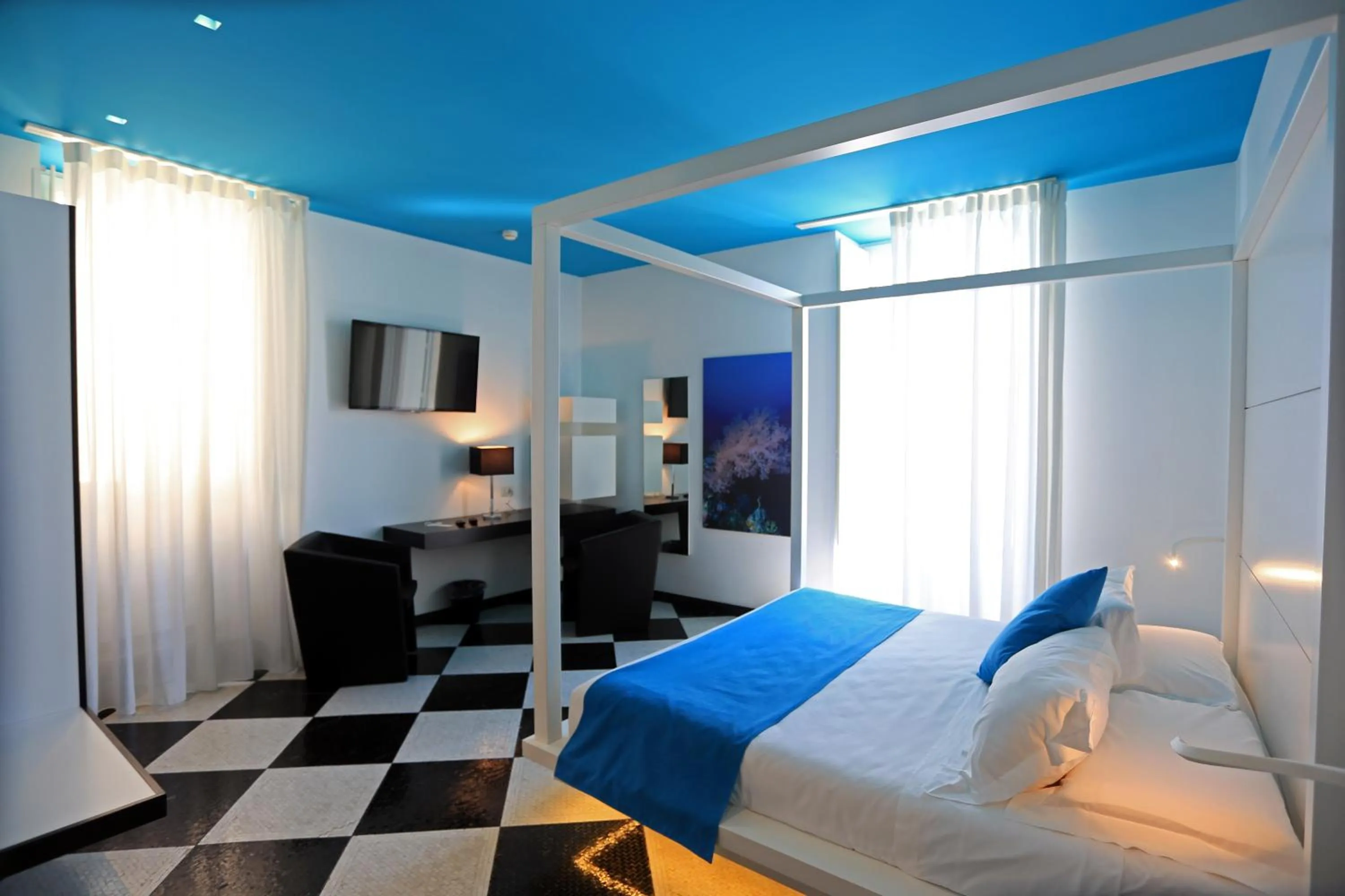 Bed in Zafran Boutique Hotel