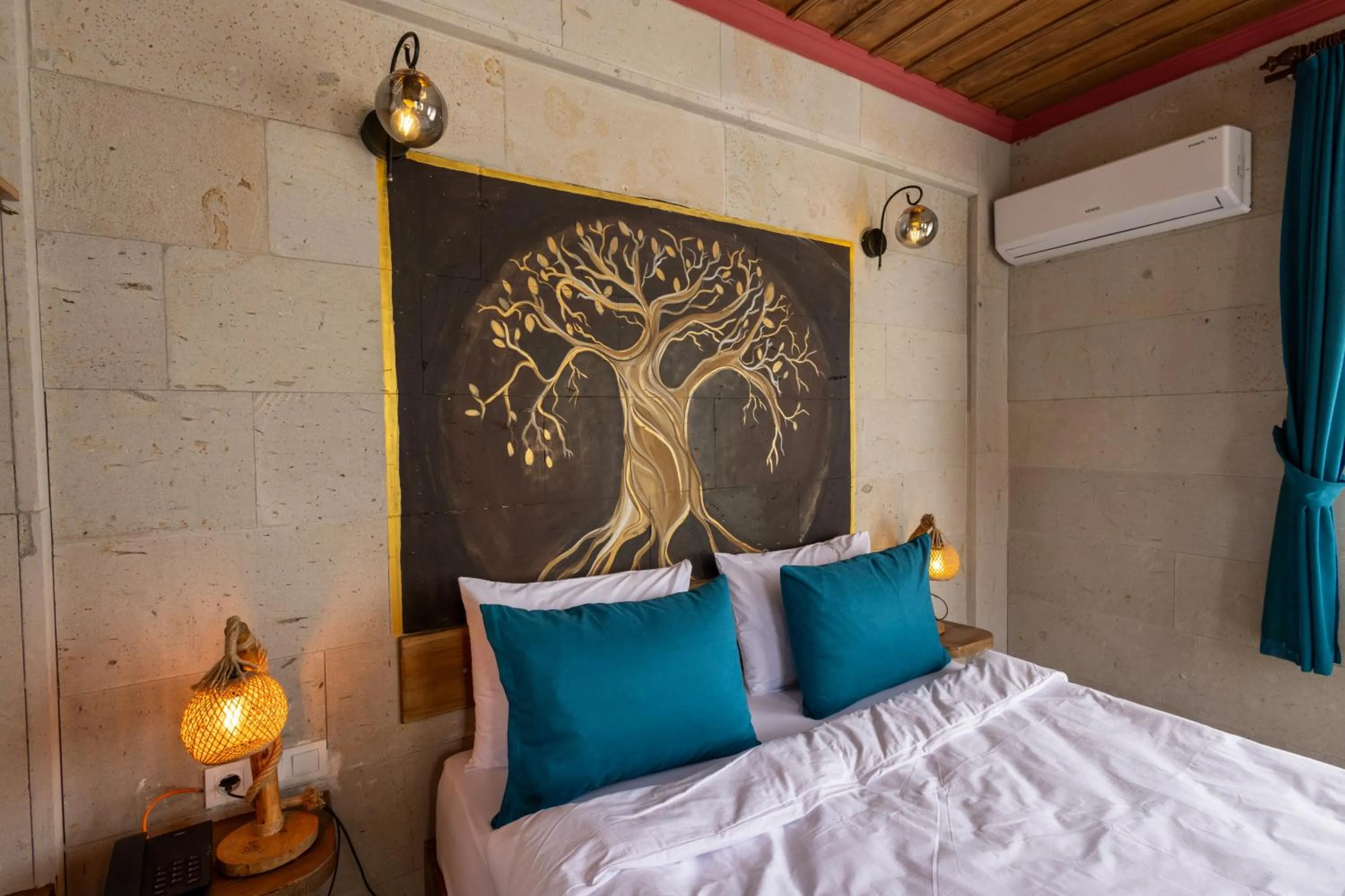 Bed in Rio Cappadocia Hotel