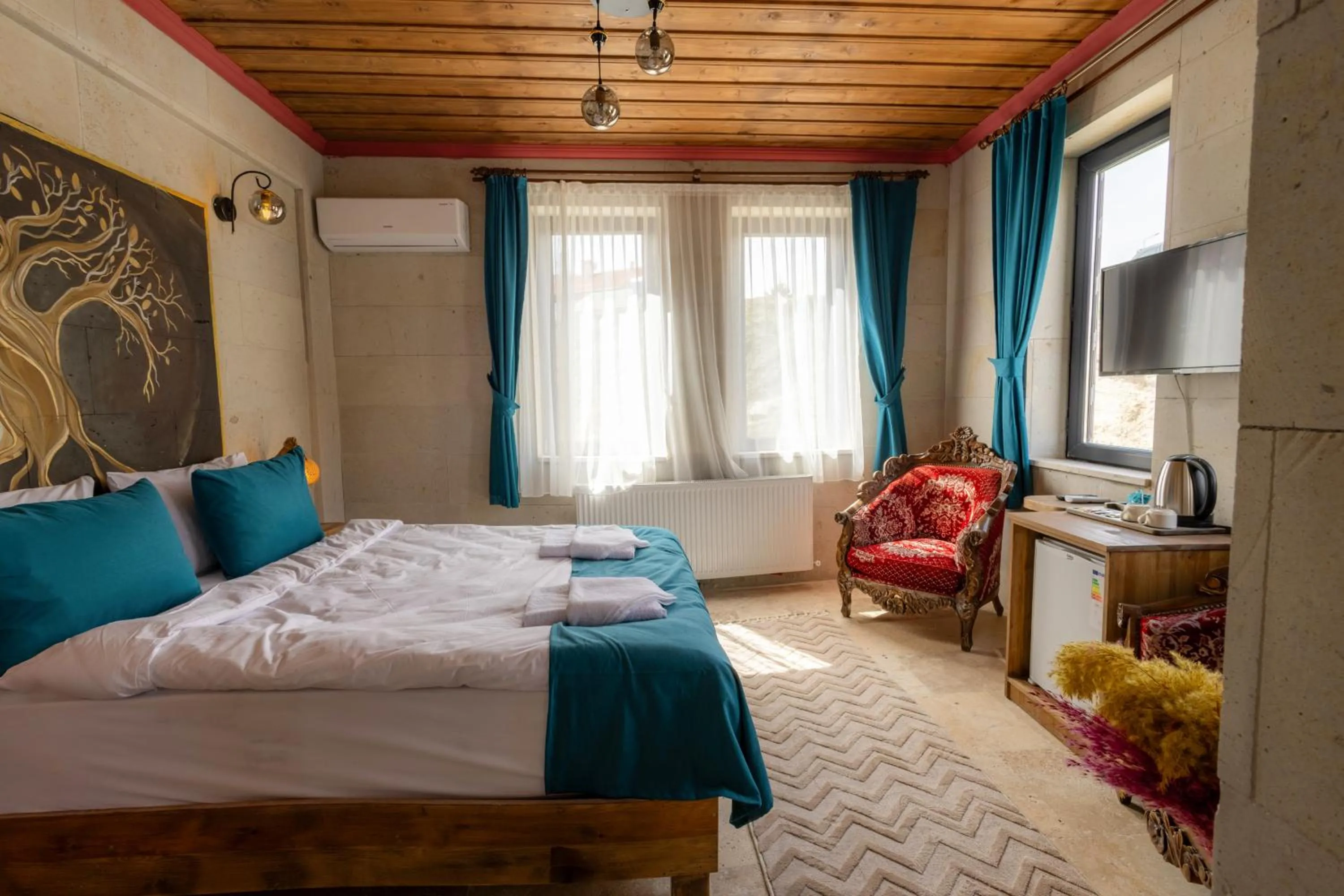 Bed in Rio Cappadocia Hotel