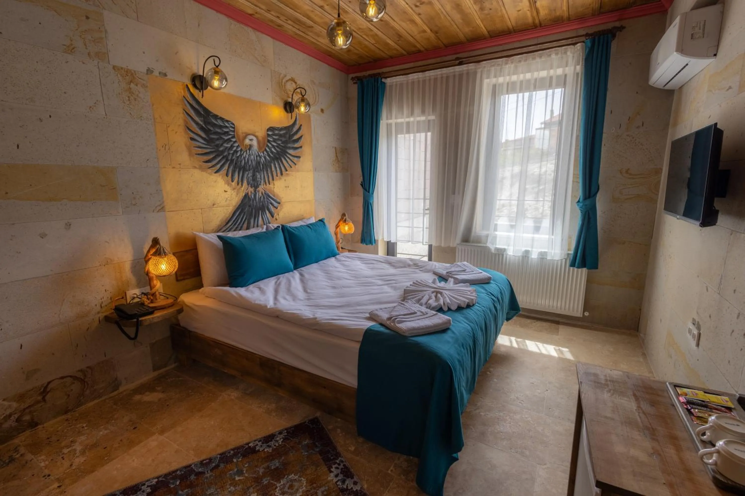 Bed in Rio Cappadocia Hotel