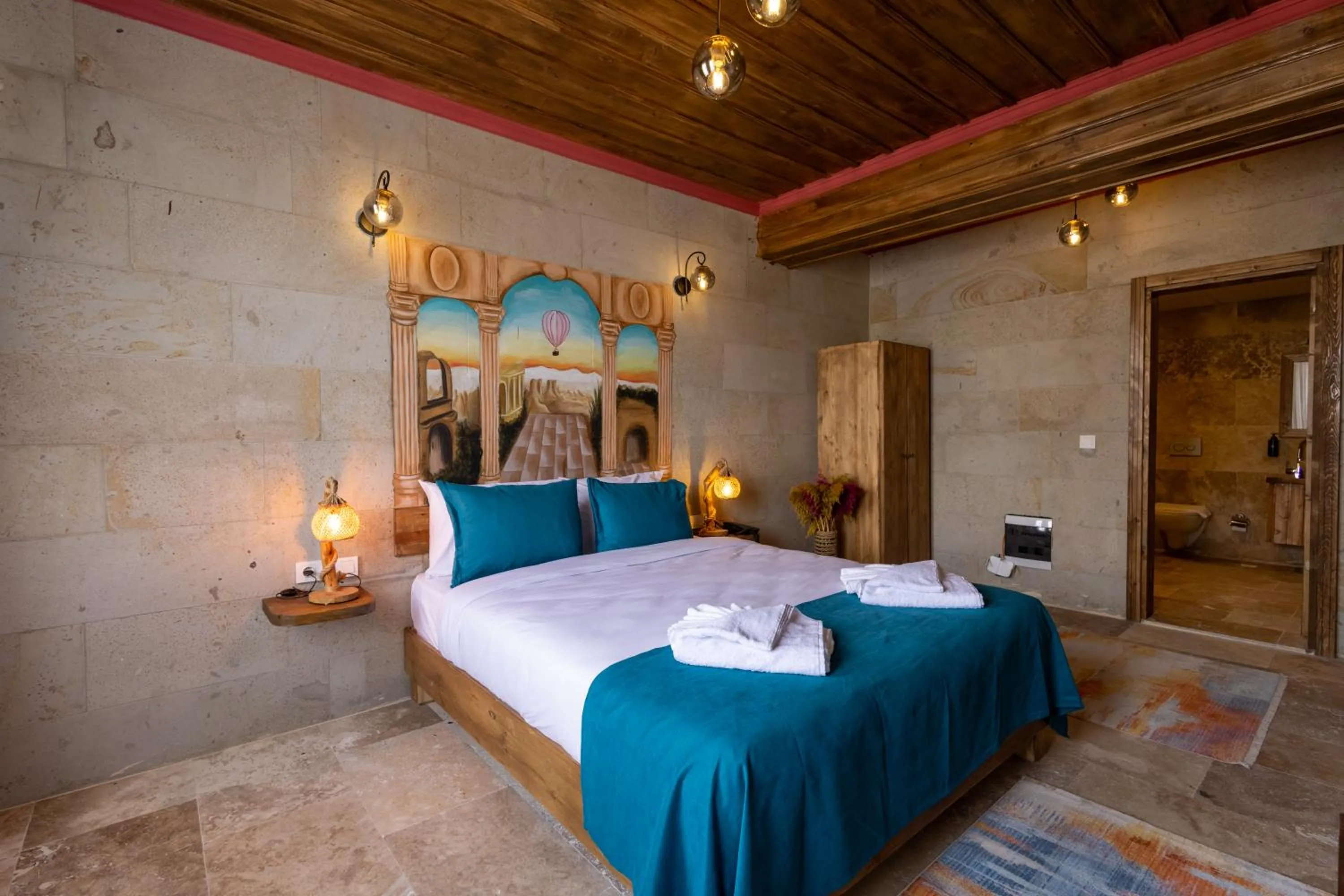 Bed in Rio Cappadocia Hotel