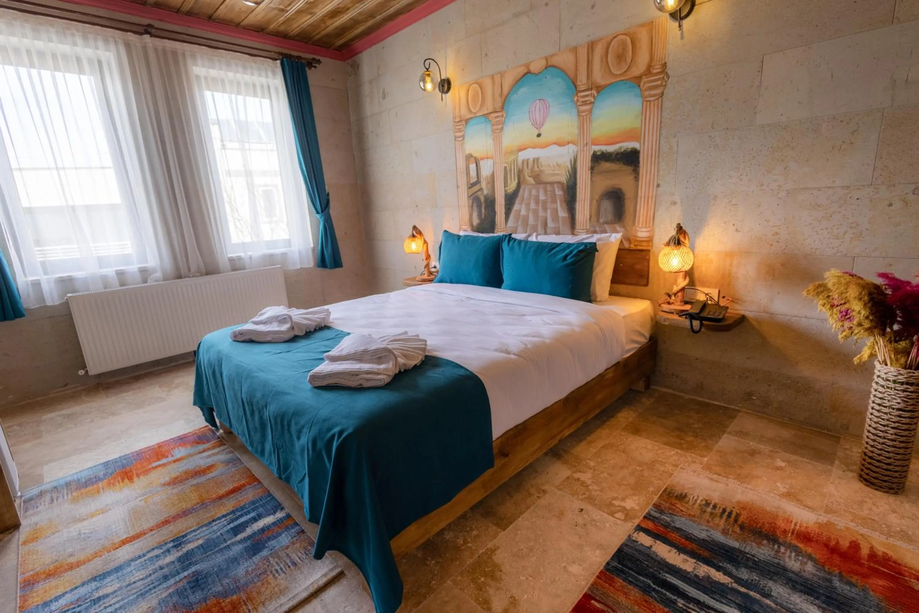 Bed in Rio Cappadocia Hotel