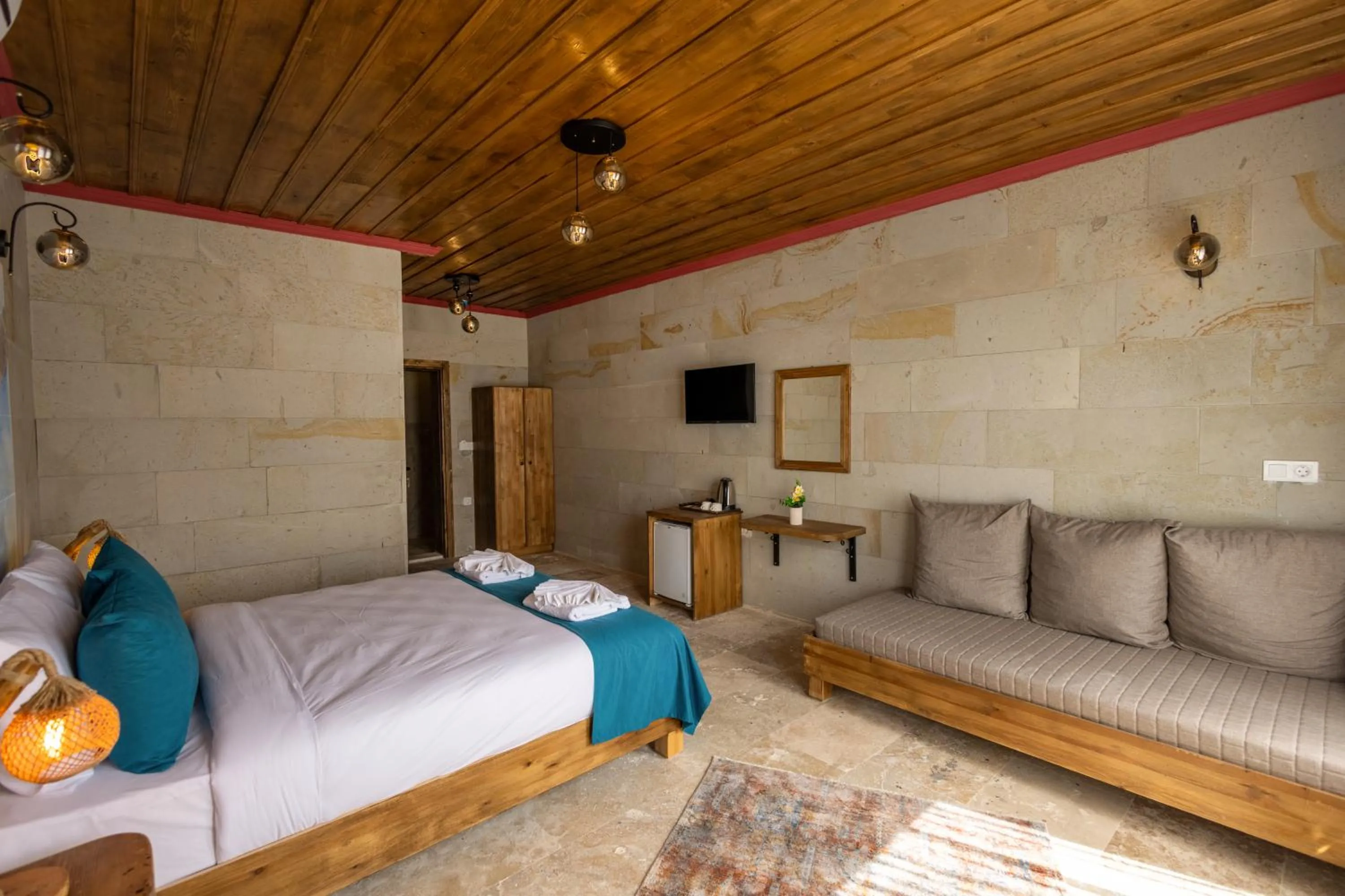 Bed in Rio Cappadocia Hotel