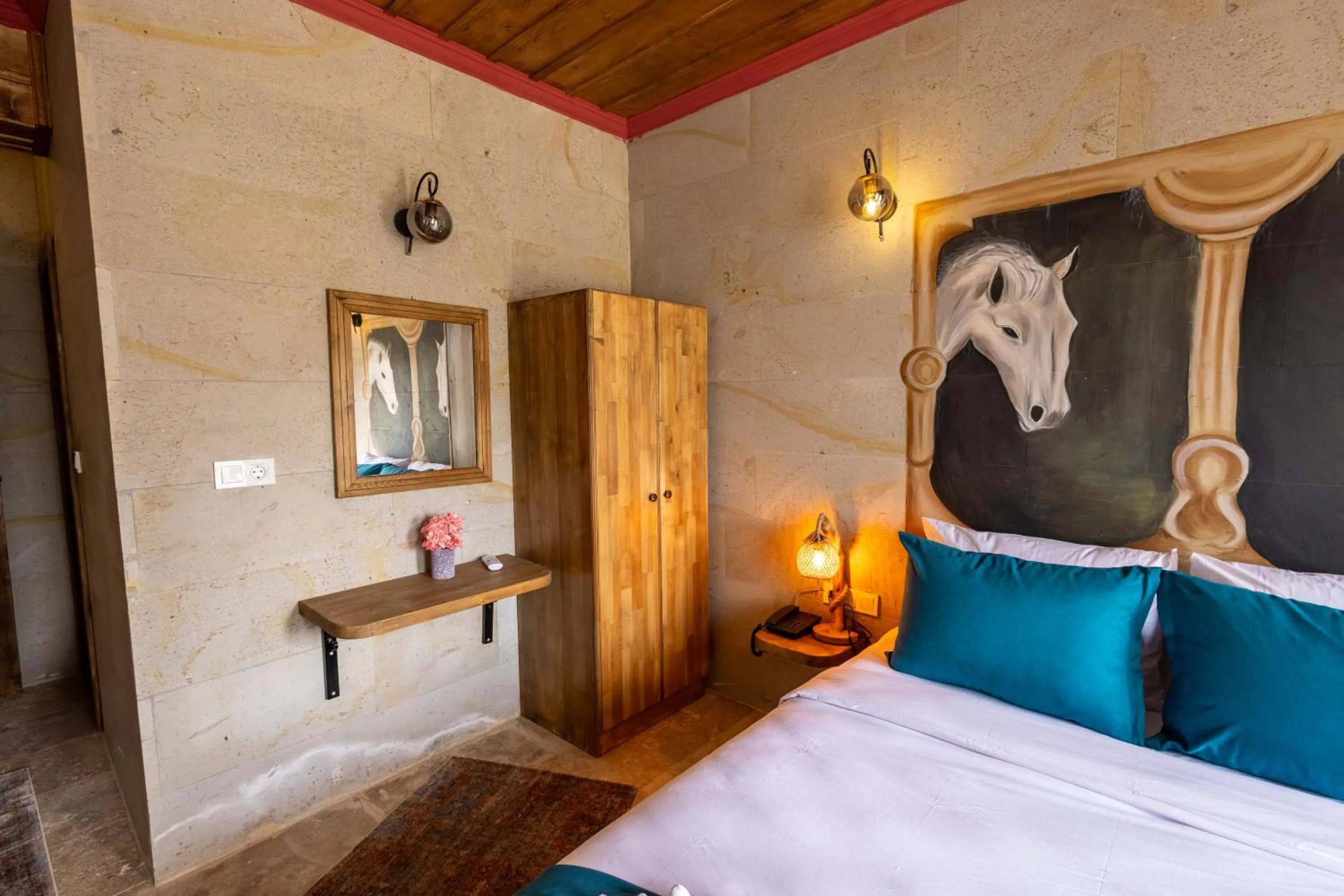 Bed in Rio Cappadocia Hotel