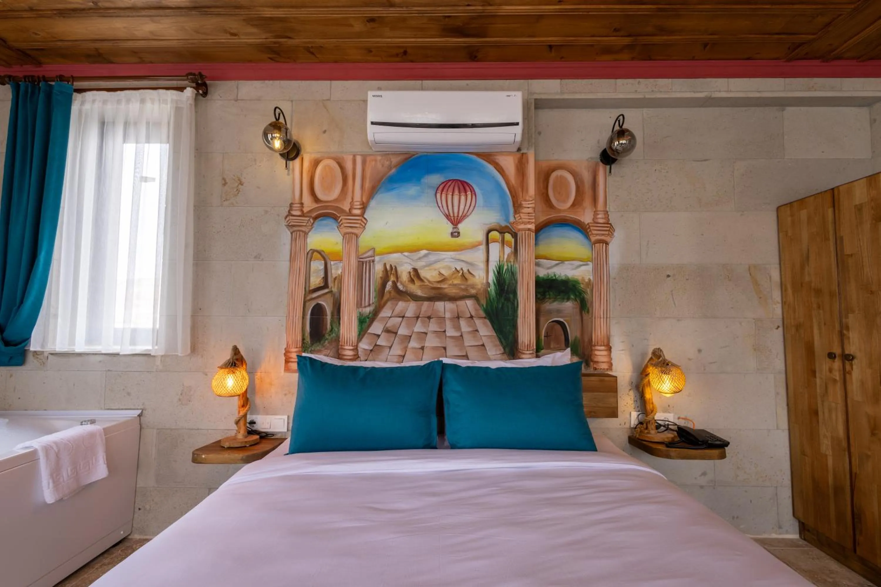 Bed in Rio Cappadocia Hotel