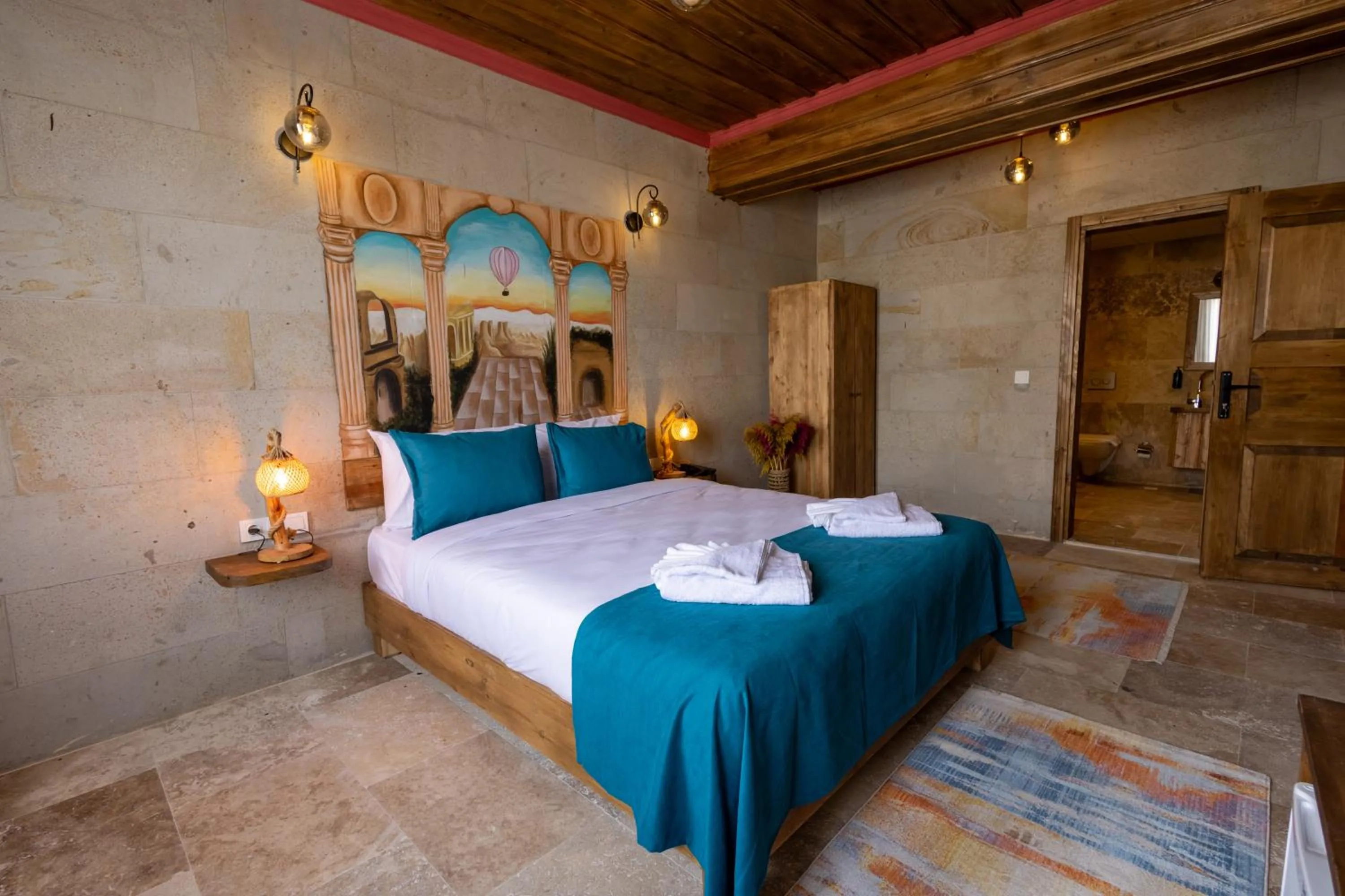 Bed in Rio Cappadocia Hotel
