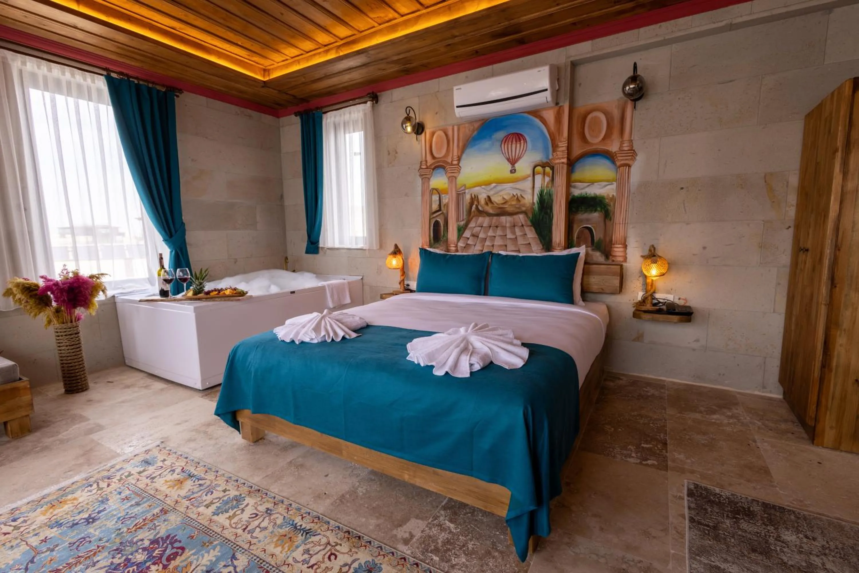 Bed in Rio Cappadocia Hotel