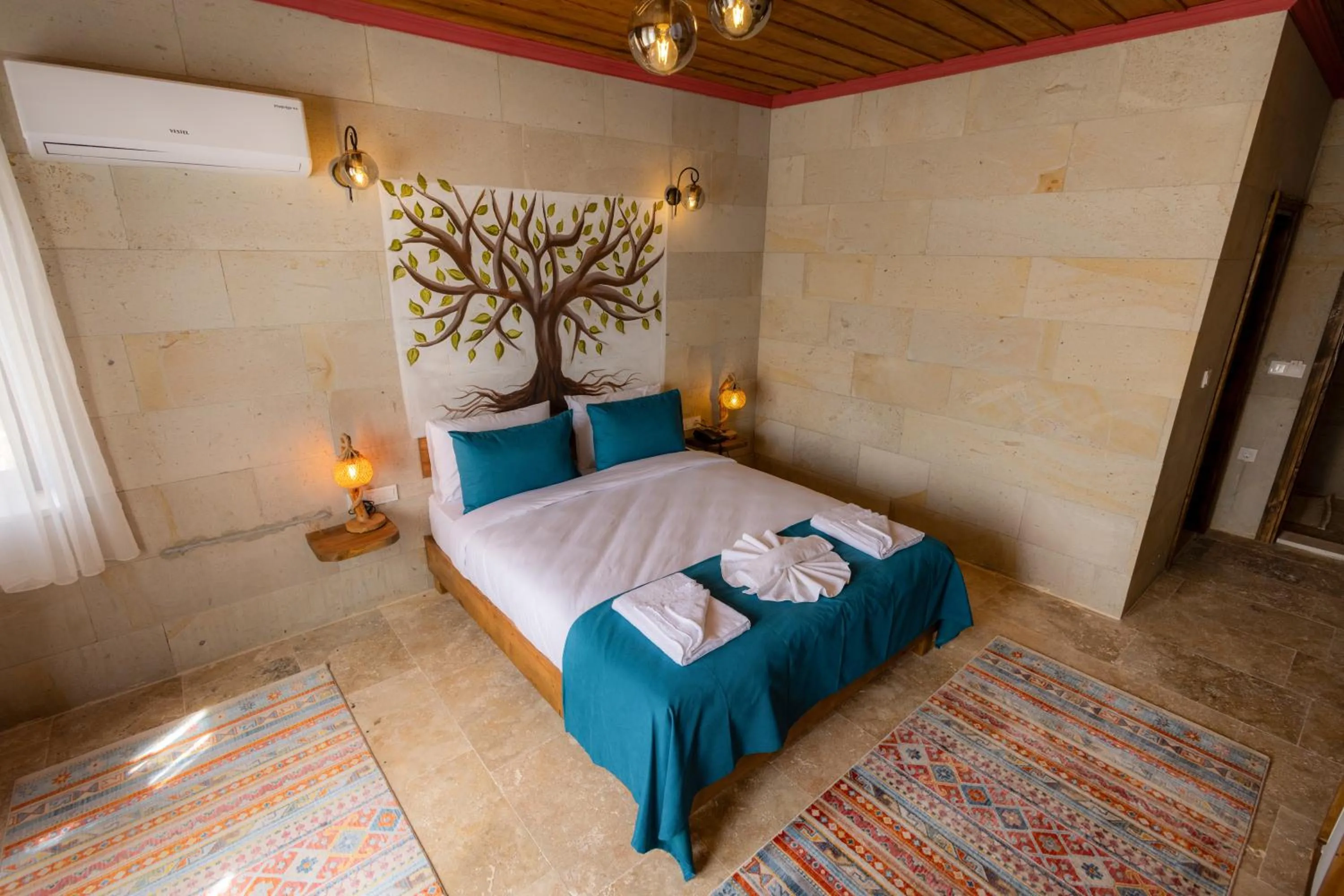 Bed in Rio Cappadocia Hotel