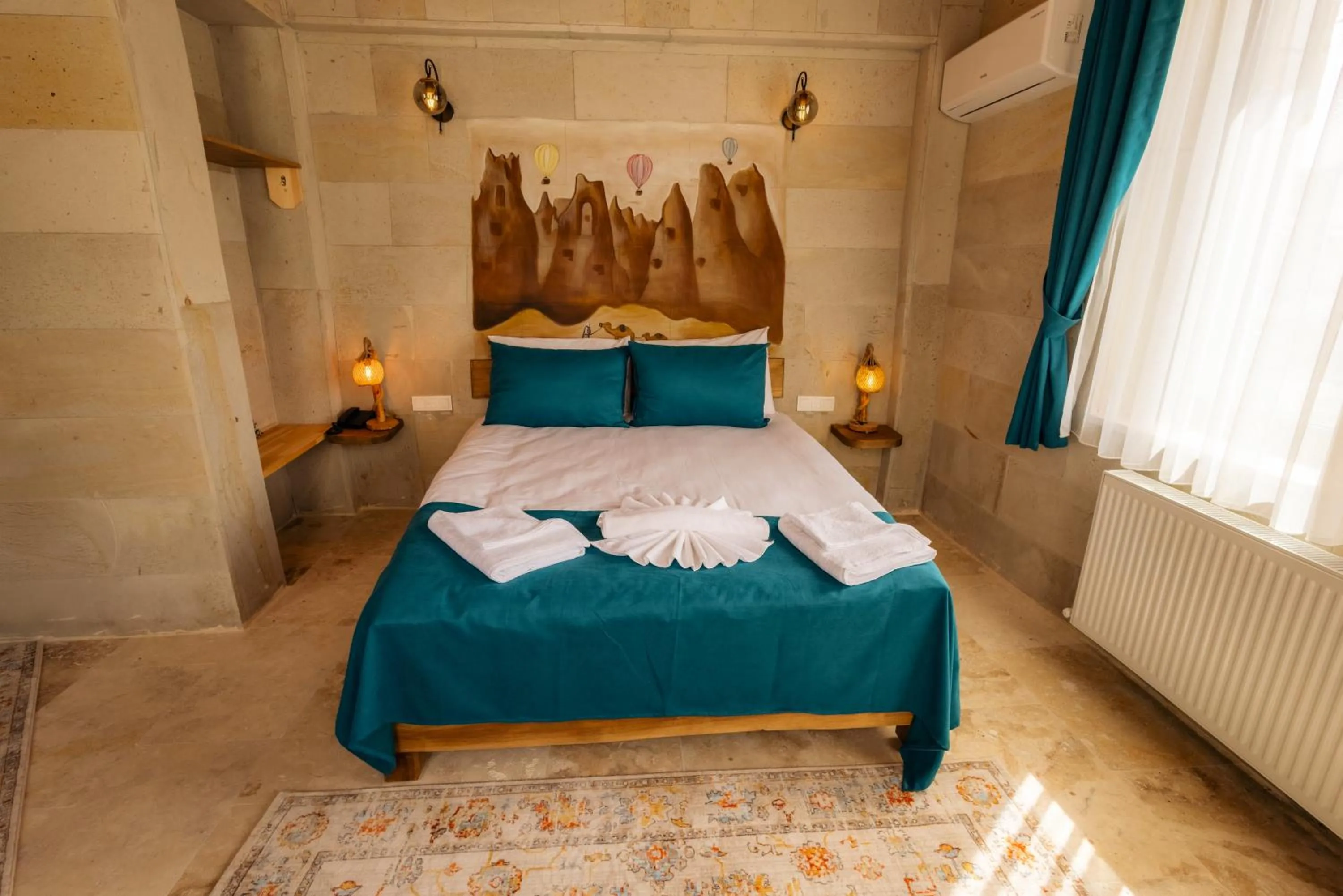 Bed in Rio Cappadocia Hotel