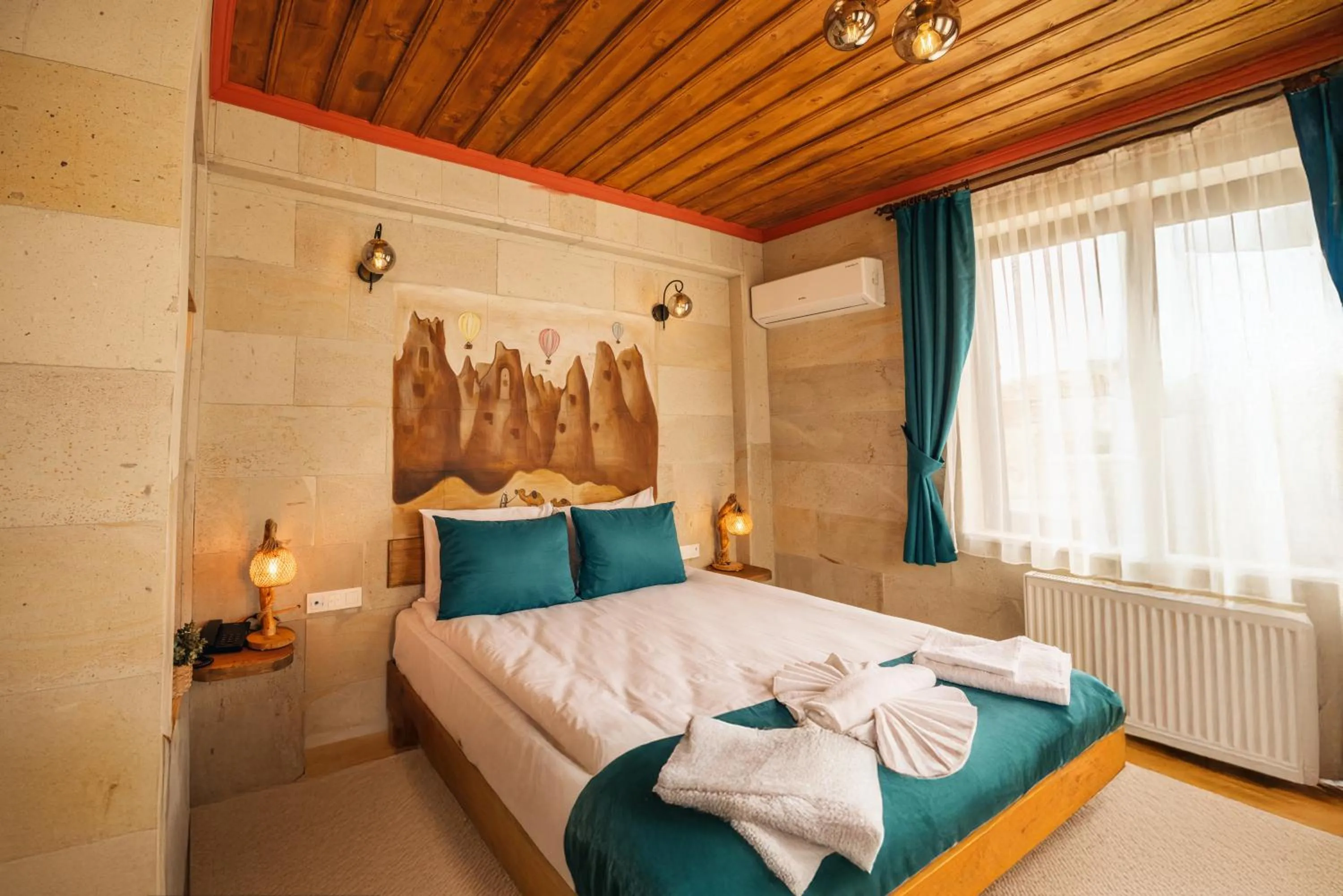Bed in Rio Cappadocia Hotel