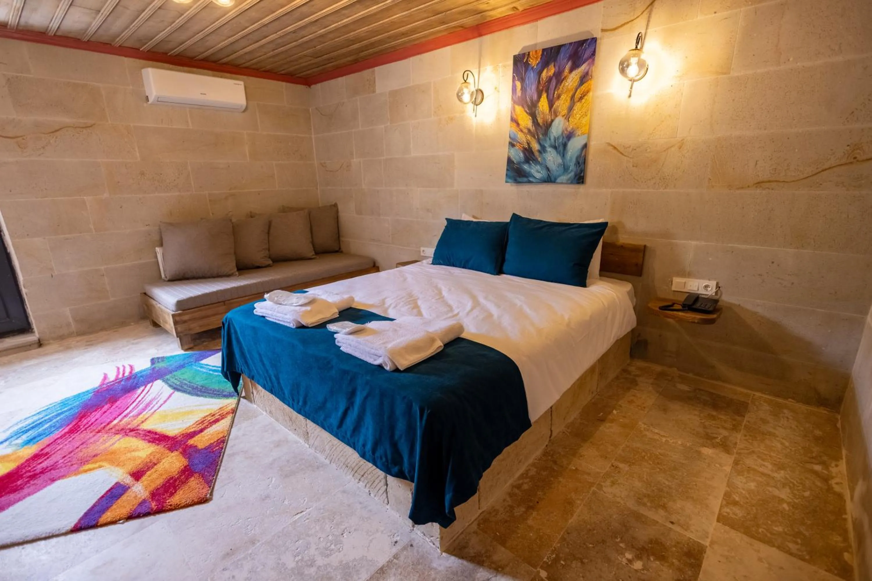 Bed in Rio Cappadocia Hotel
