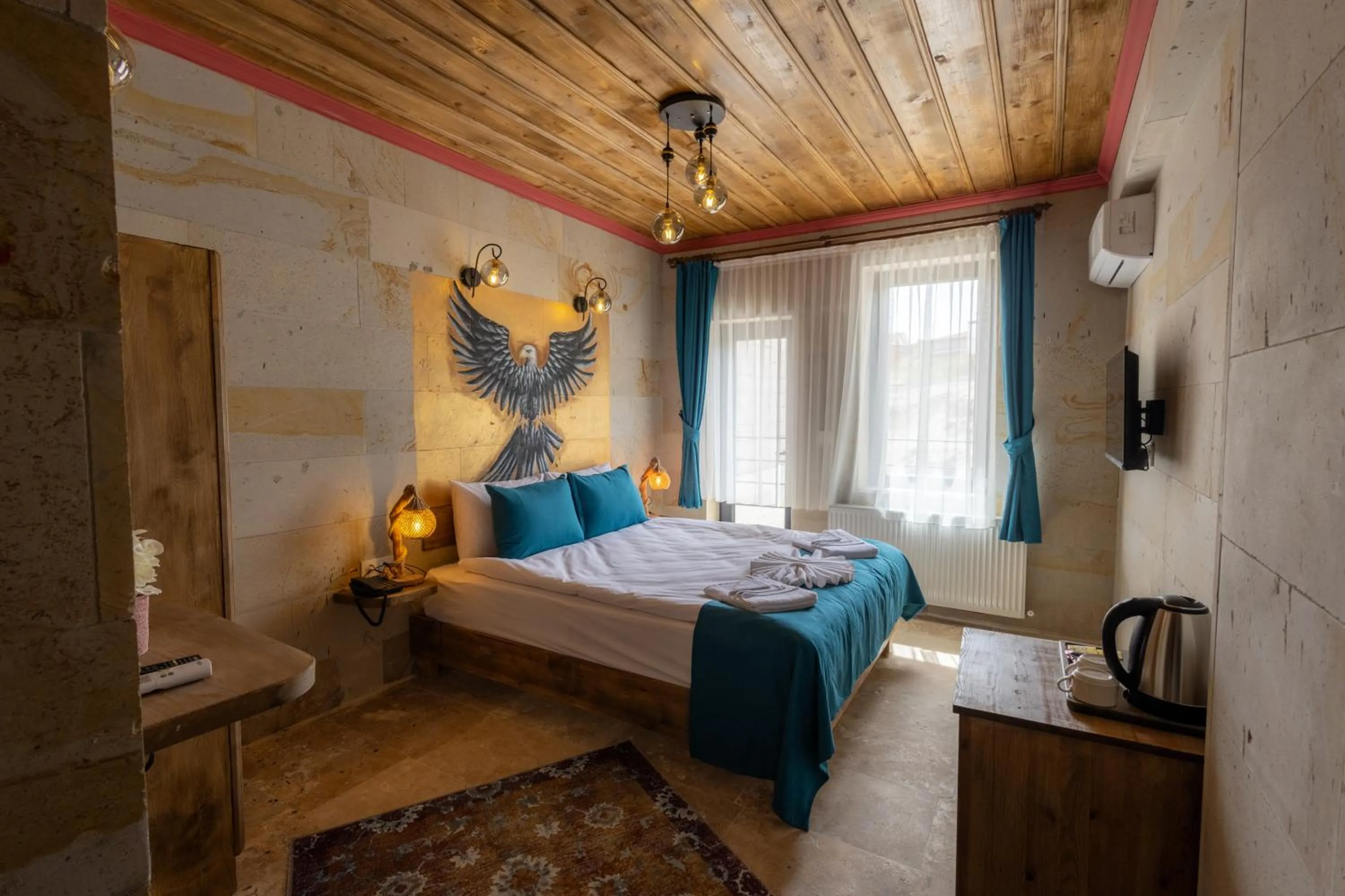 Bed in Rio Cappadocia Hotel