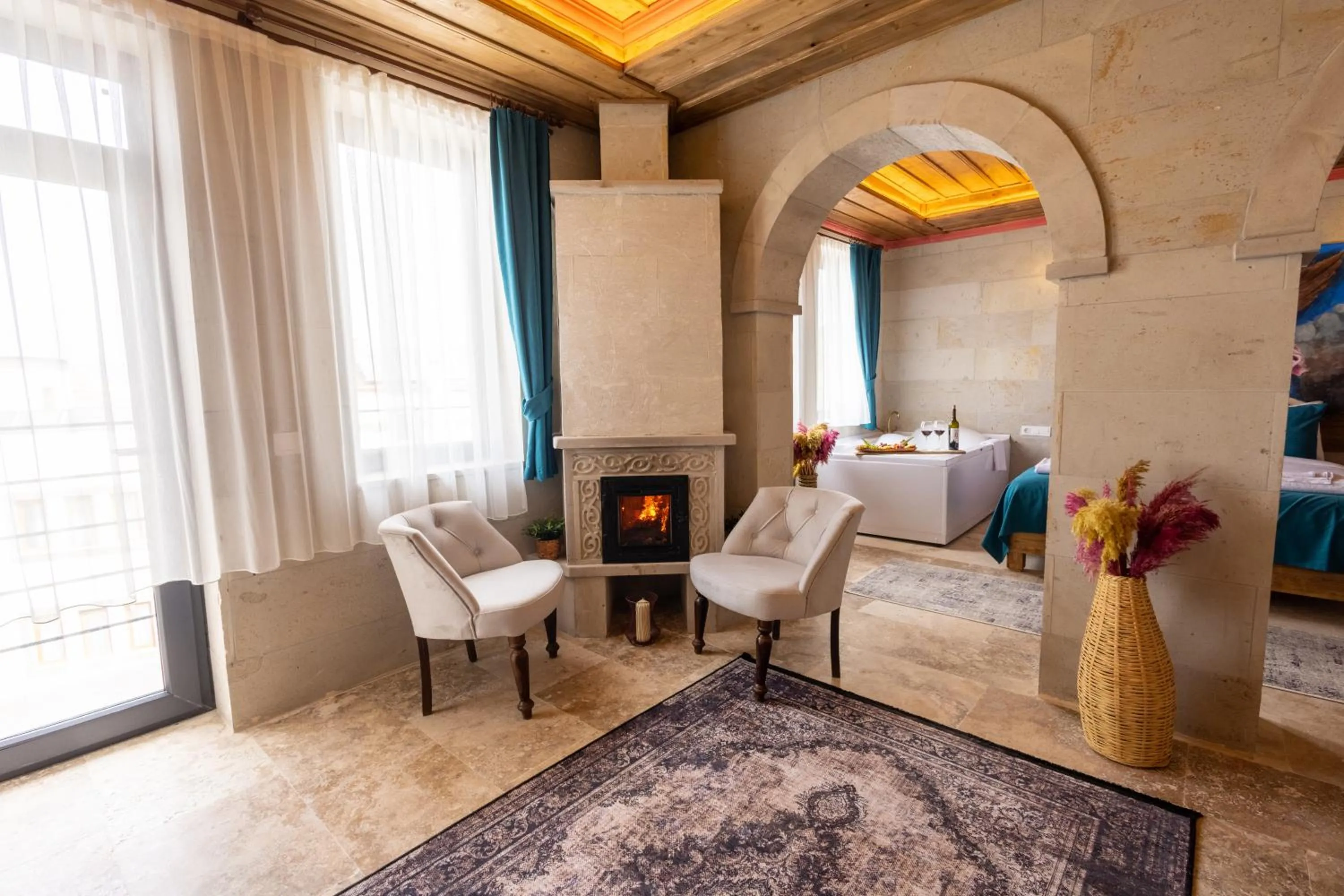 Bed in Rio Cappadocia Hotel
