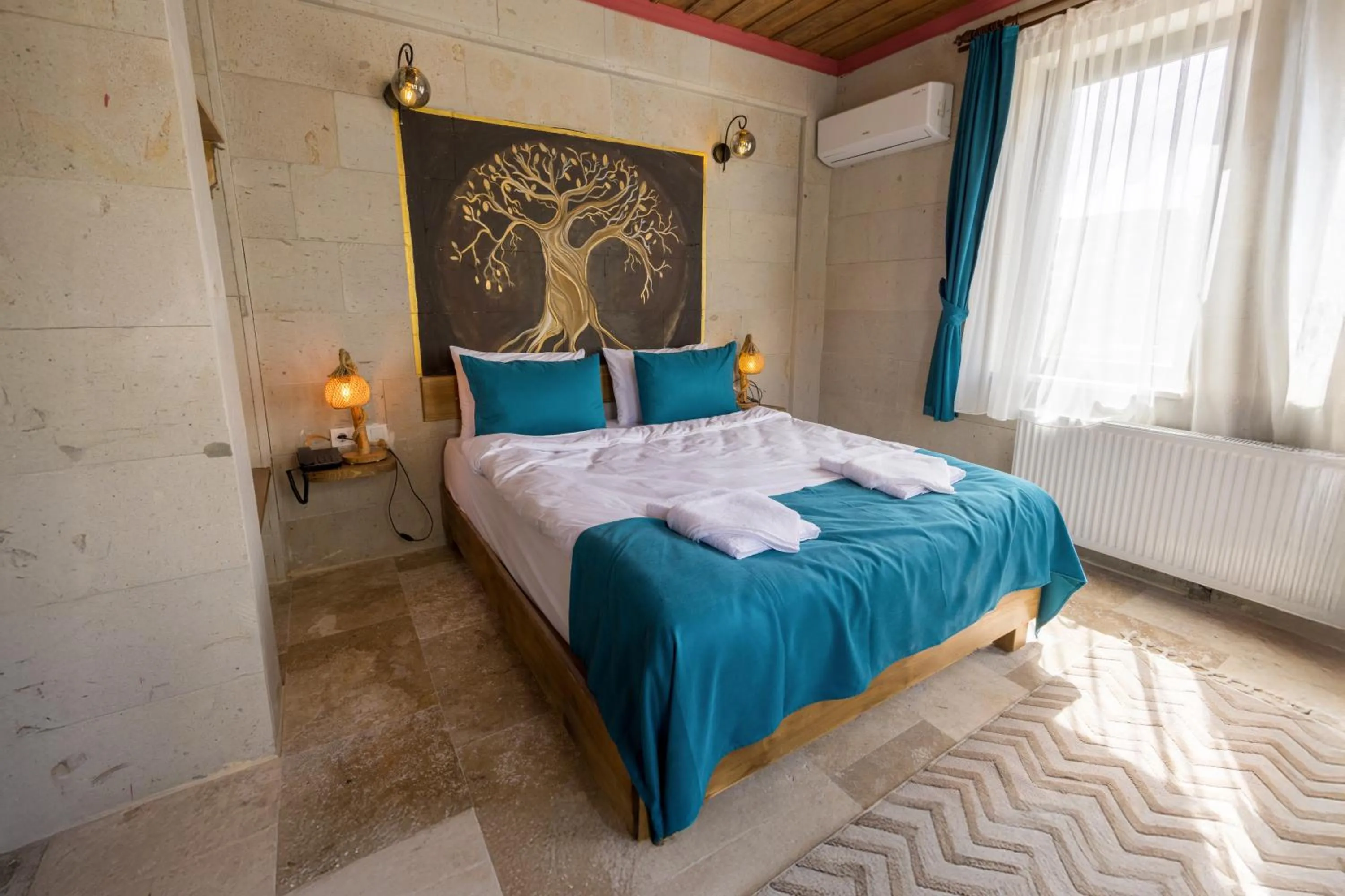 Bed in Rio Cappadocia Hotel