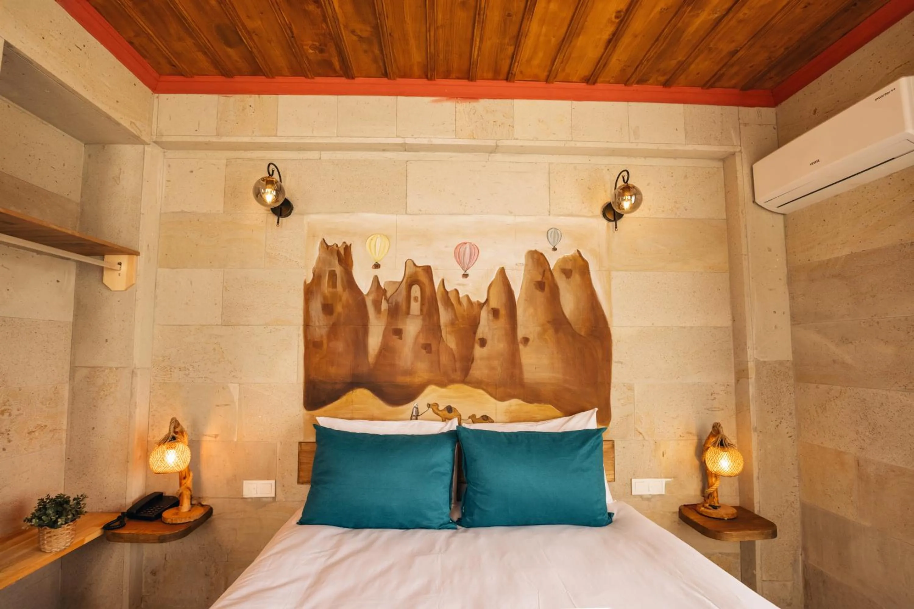 Bed in Rio Cappadocia Hotel