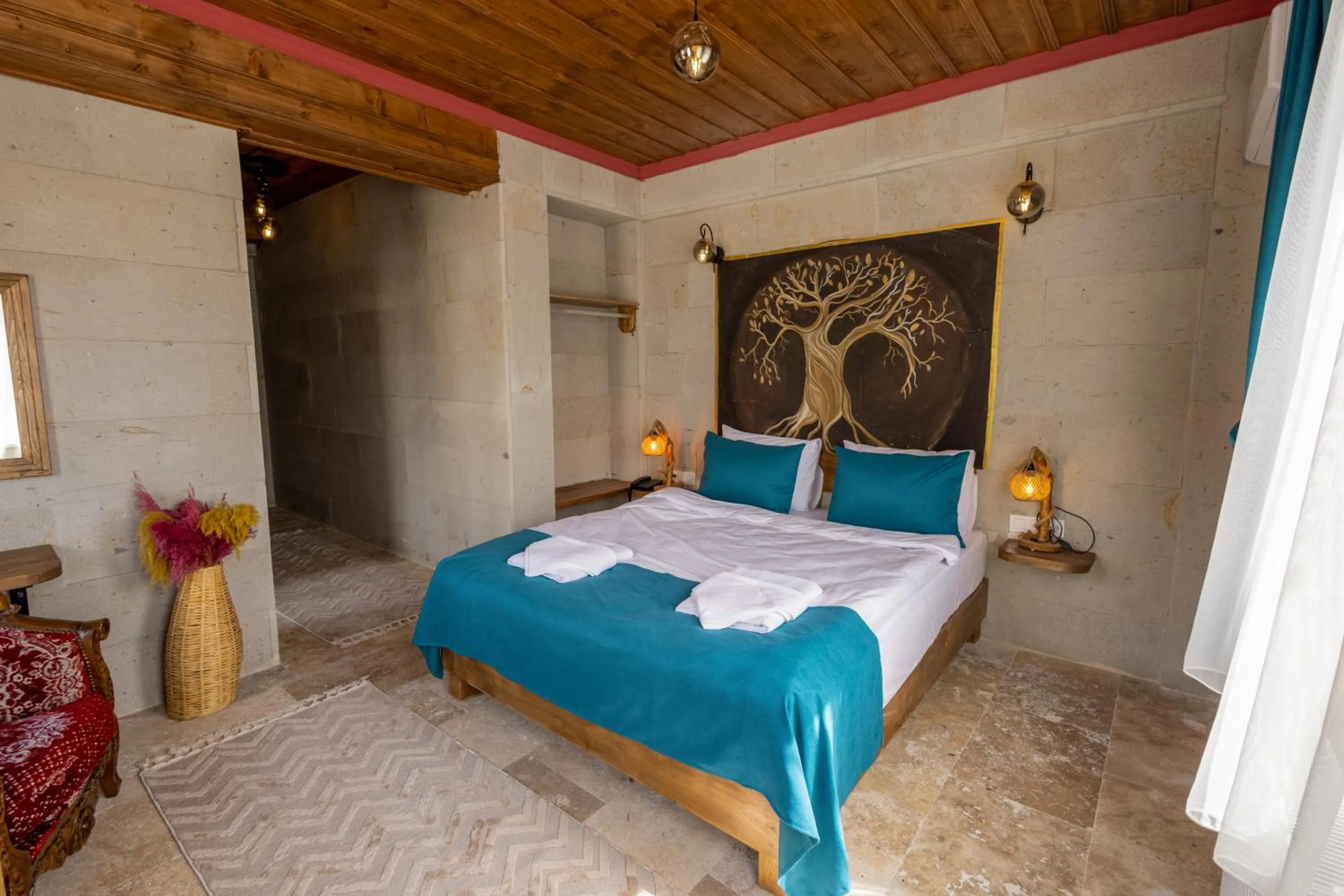 Bed in Rio Cappadocia Hotel