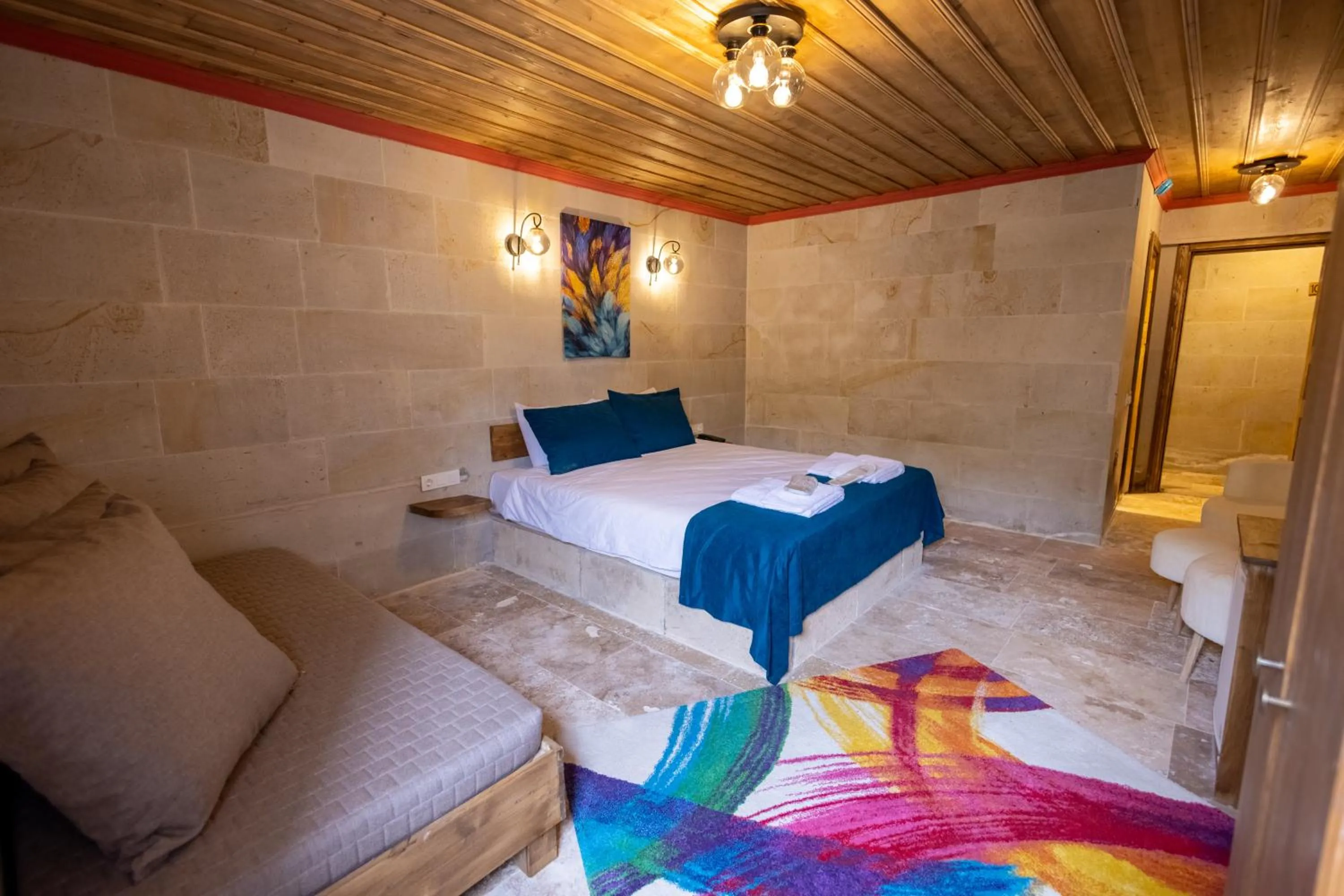 Bed in Rio Cappadocia Hotel