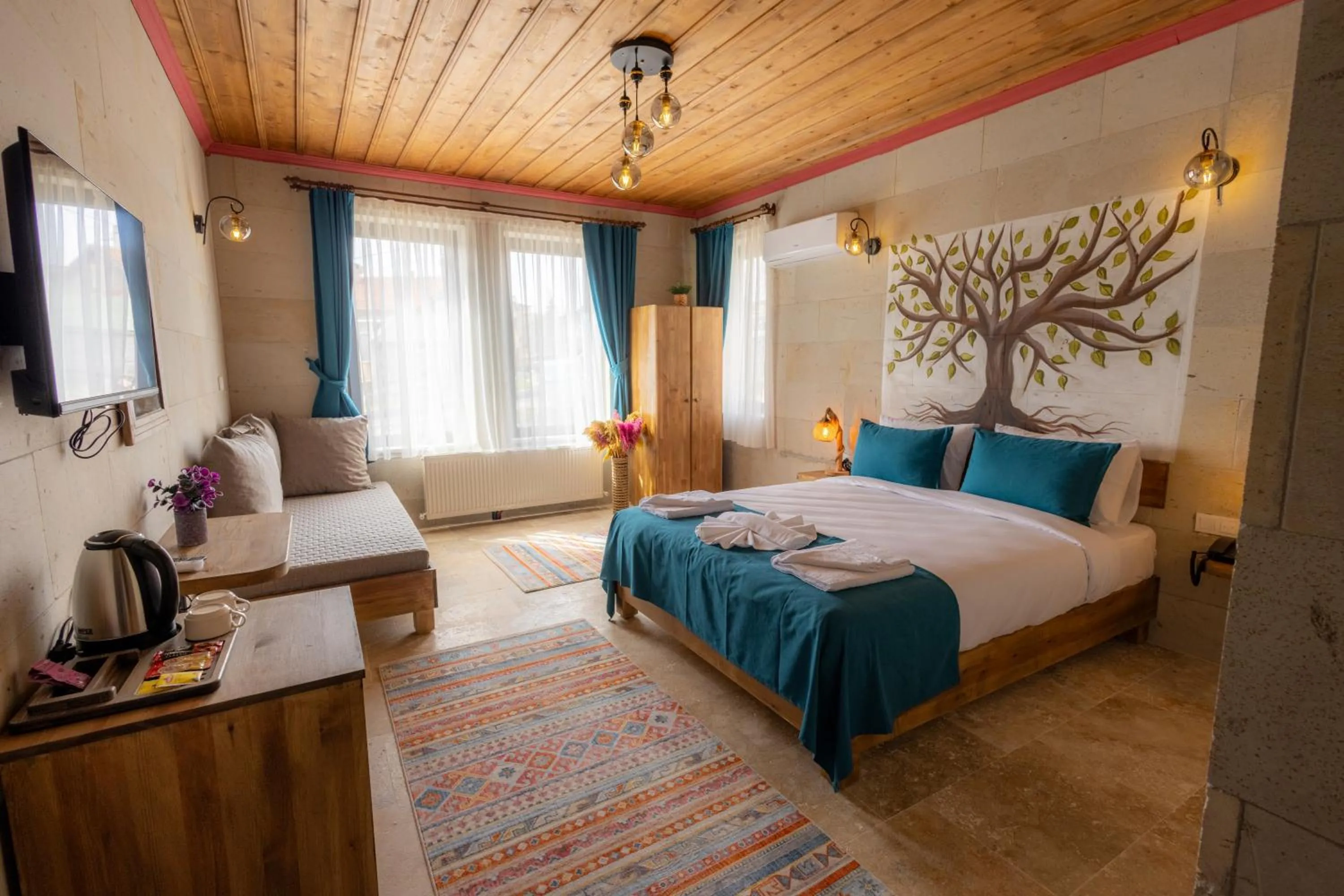 Bed in Rio Cappadocia Hotel
