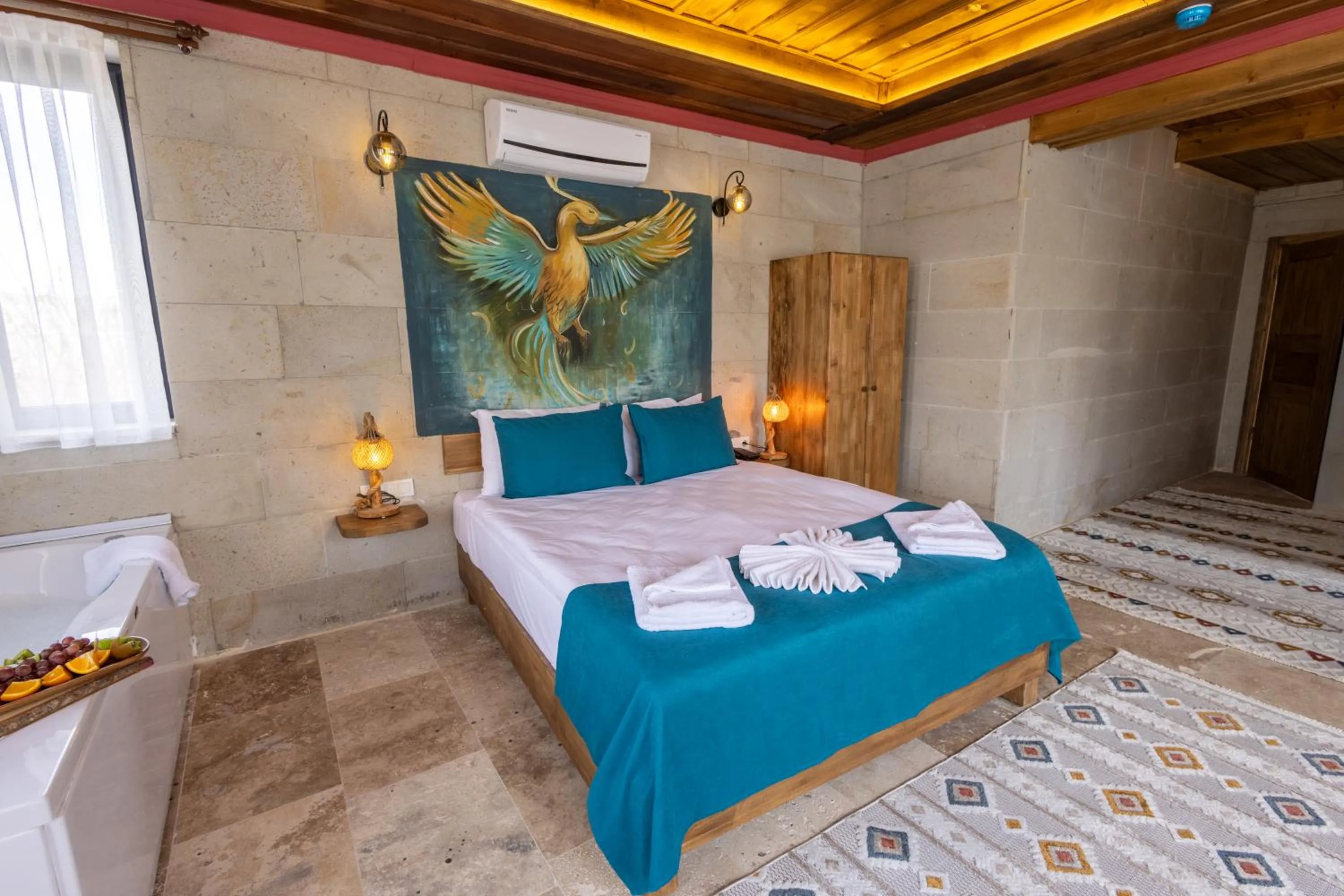 Bed in Rio Cappadocia Hotel