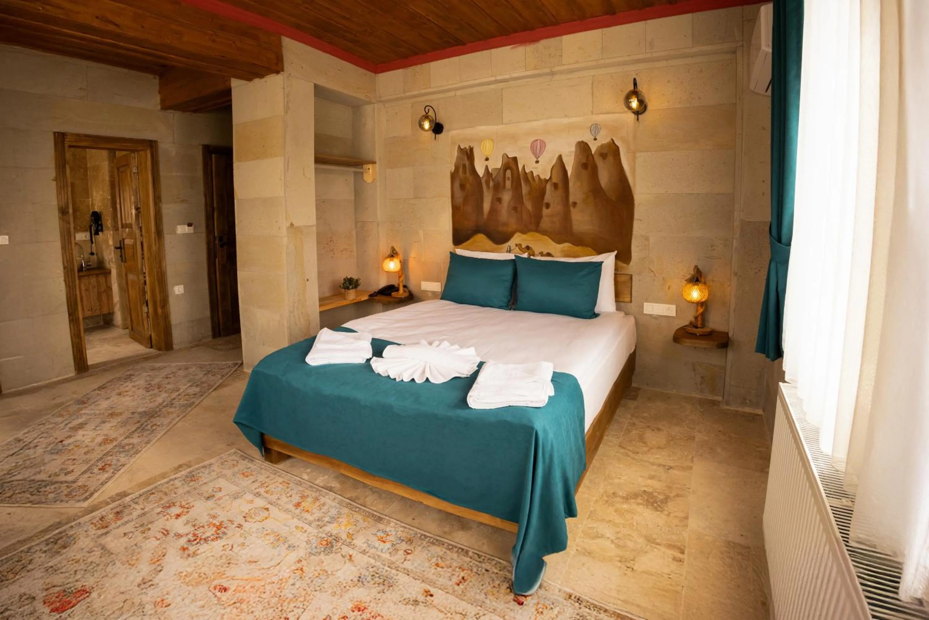 Bed in Rio Cappadocia Hotel