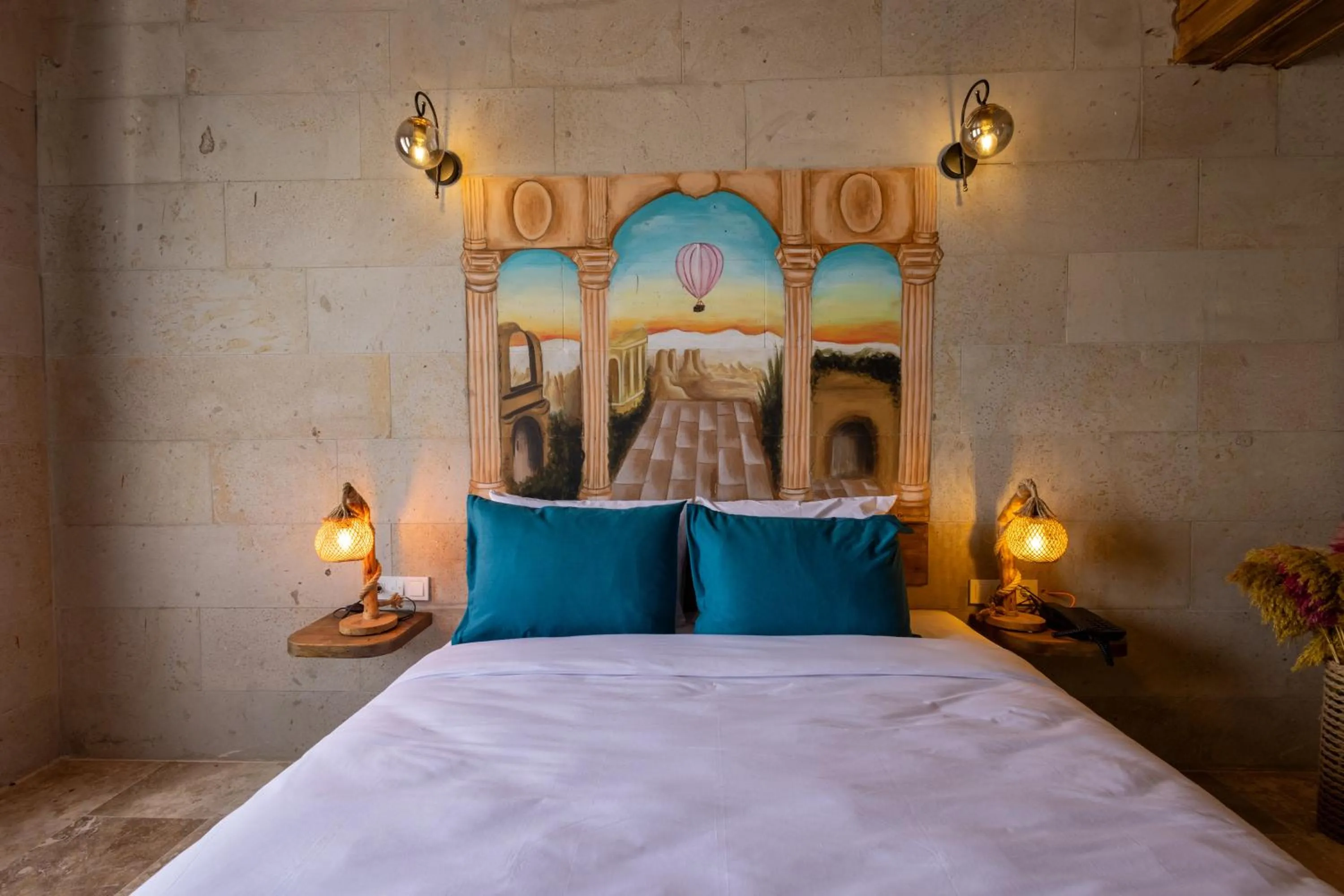 Bed in Rio Cappadocia Hotel