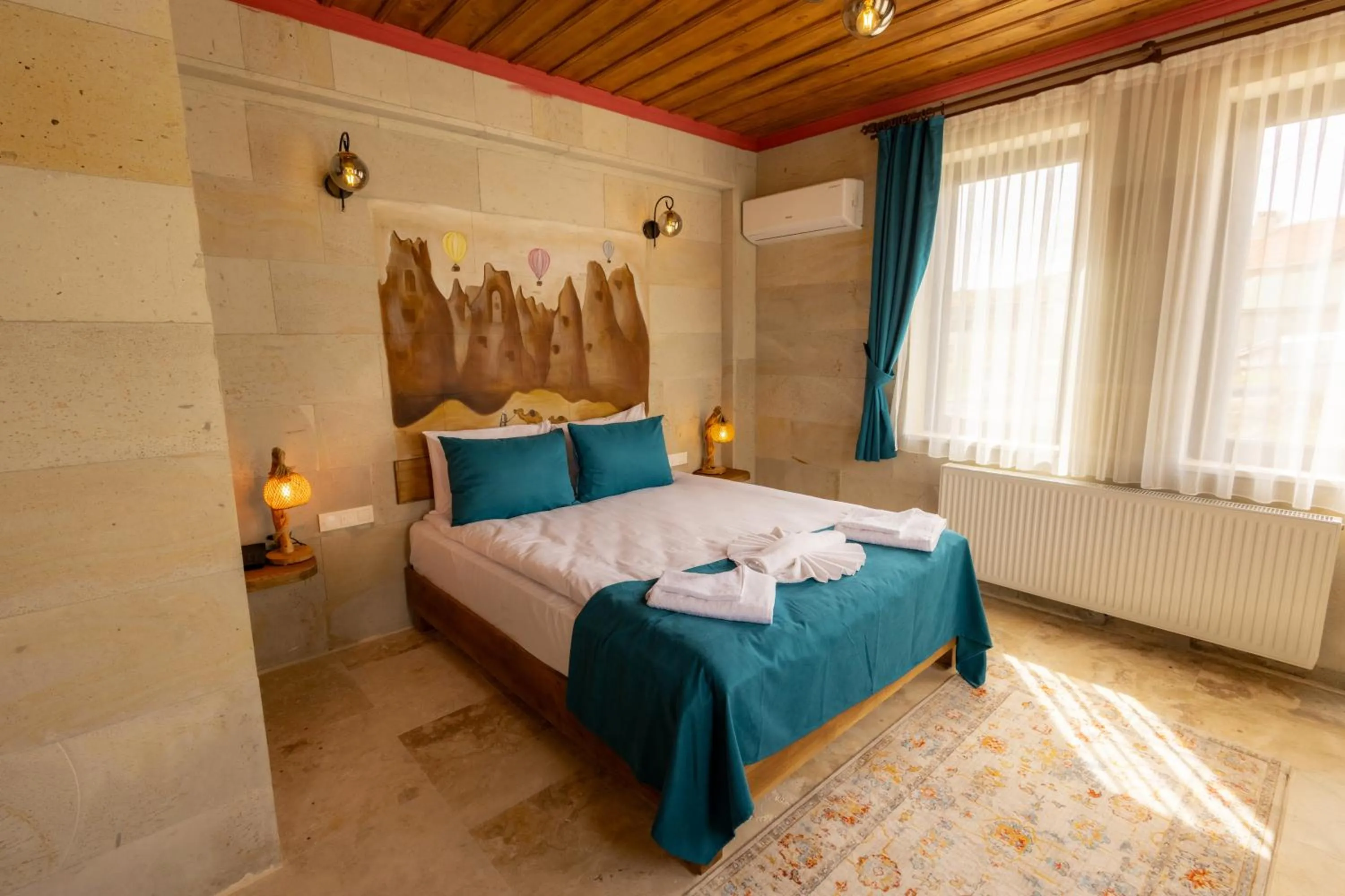 Bed in Rio Cappadocia Hotel