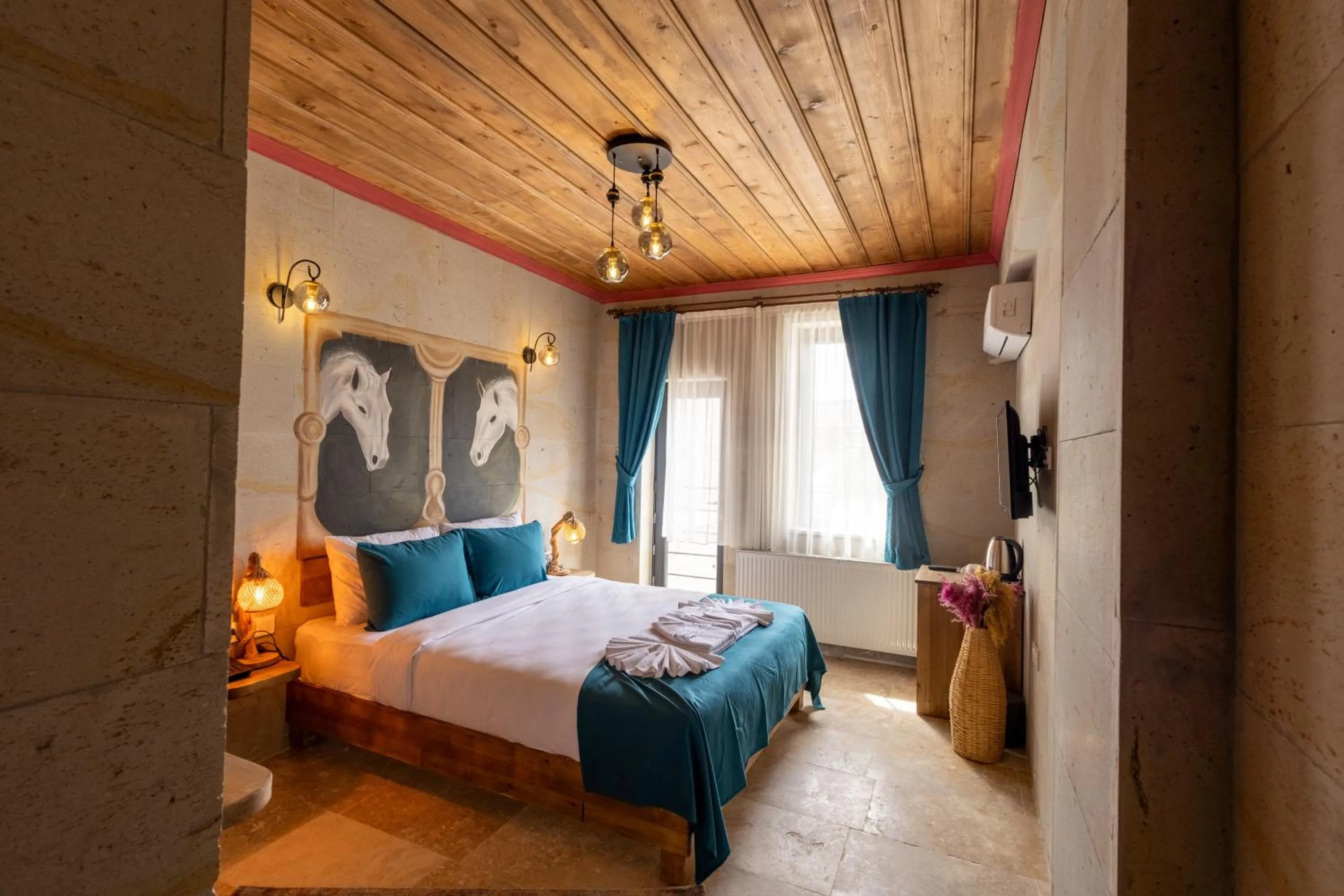 Bed in Rio Cappadocia Hotel