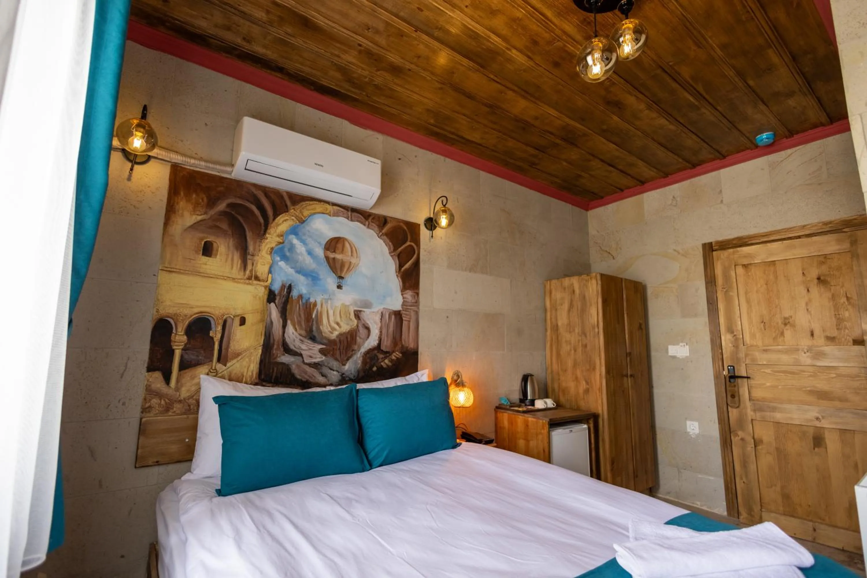 Bed in Rio Cappadocia Hotel