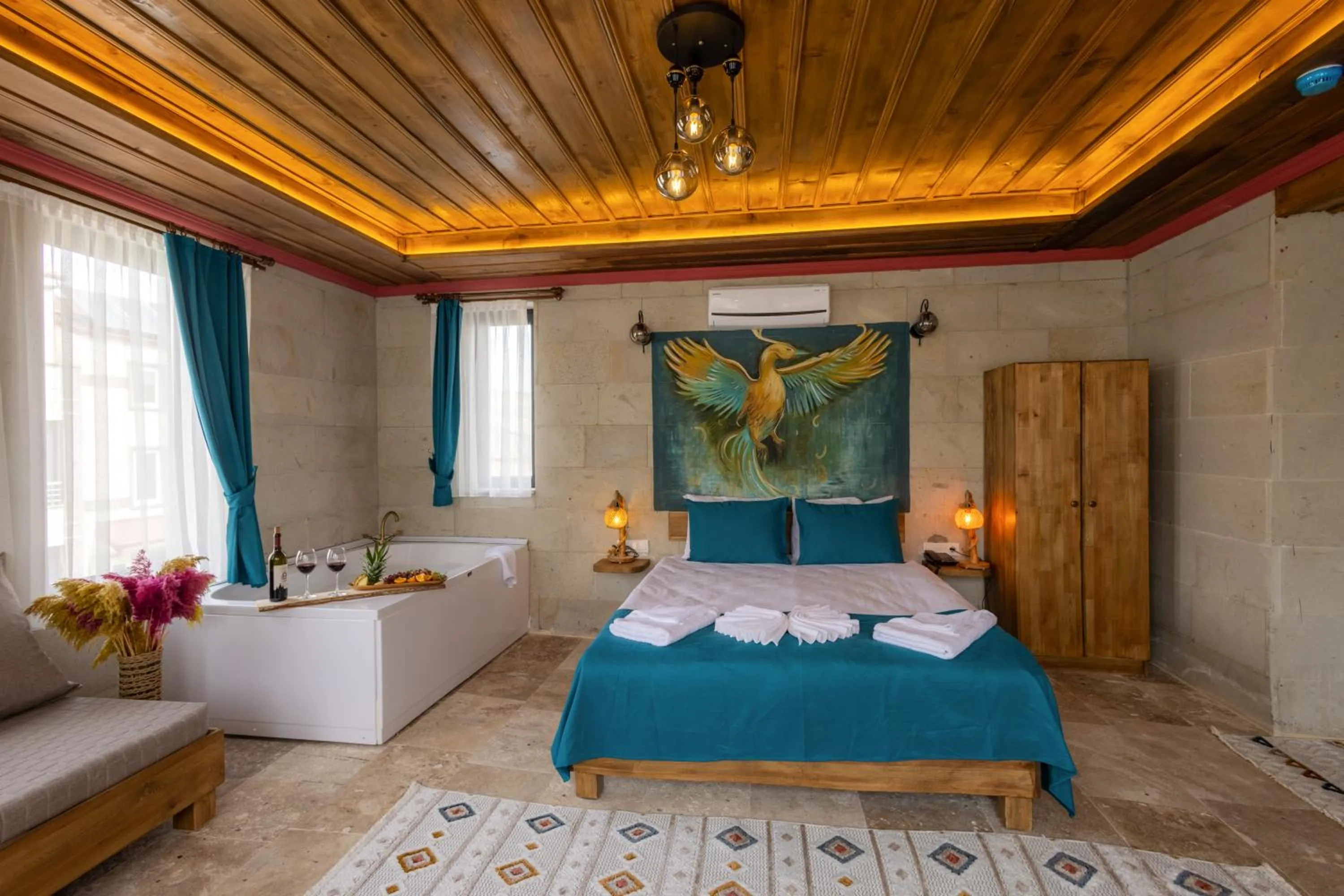 Bed in Rio Cappadocia Hotel