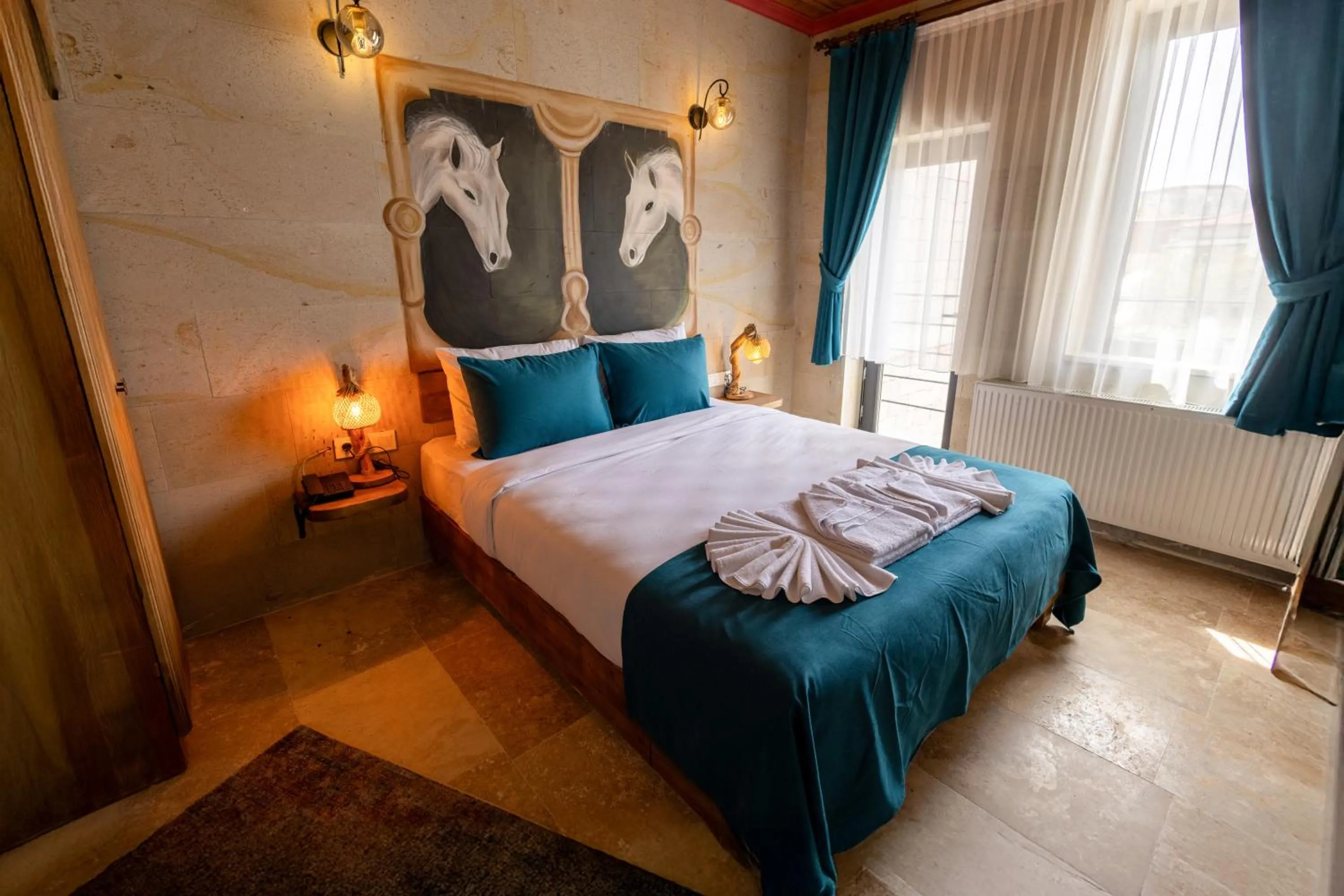 Bed in Rio Cappadocia Hotel