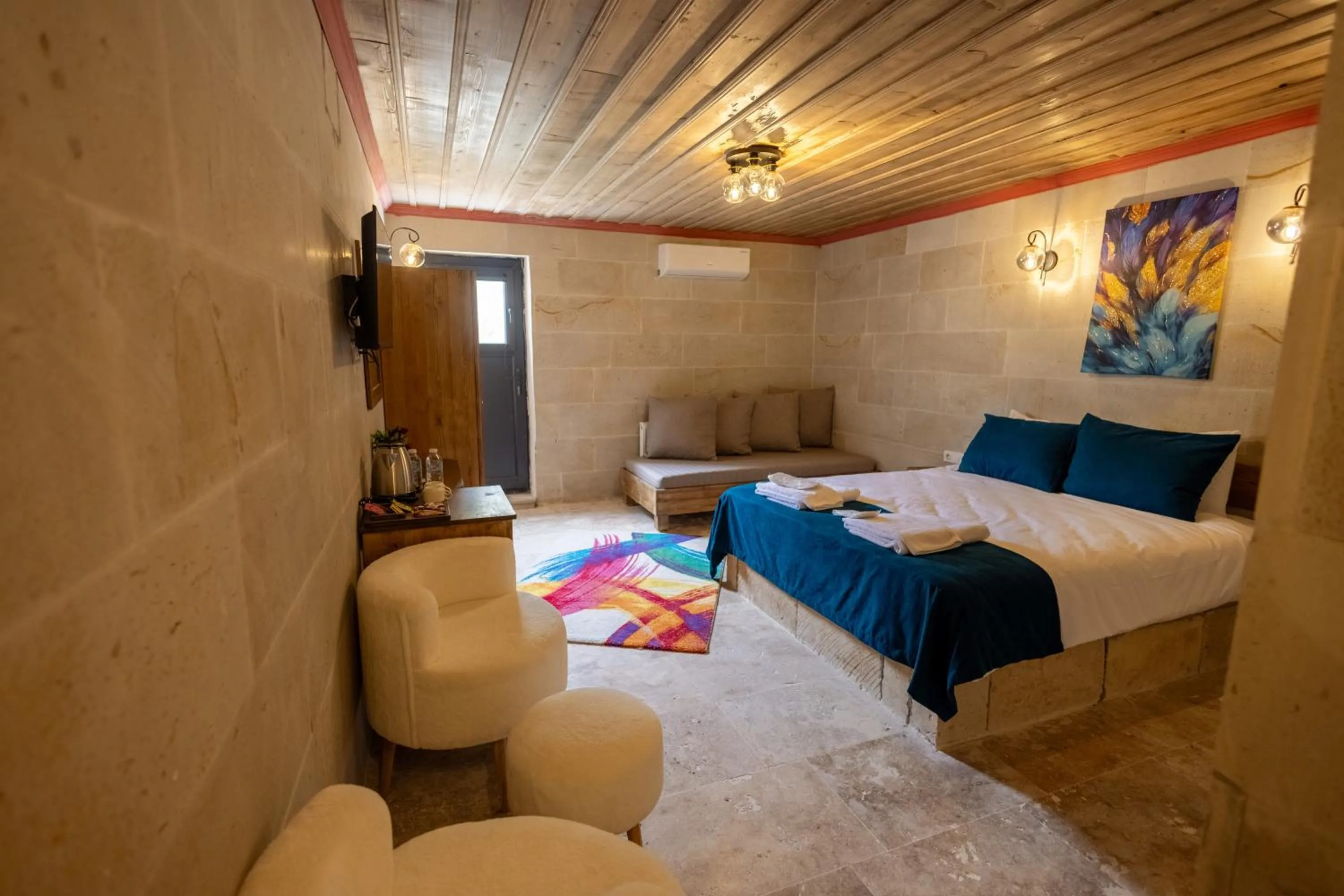 Bed in Rio Cappadocia Hotel