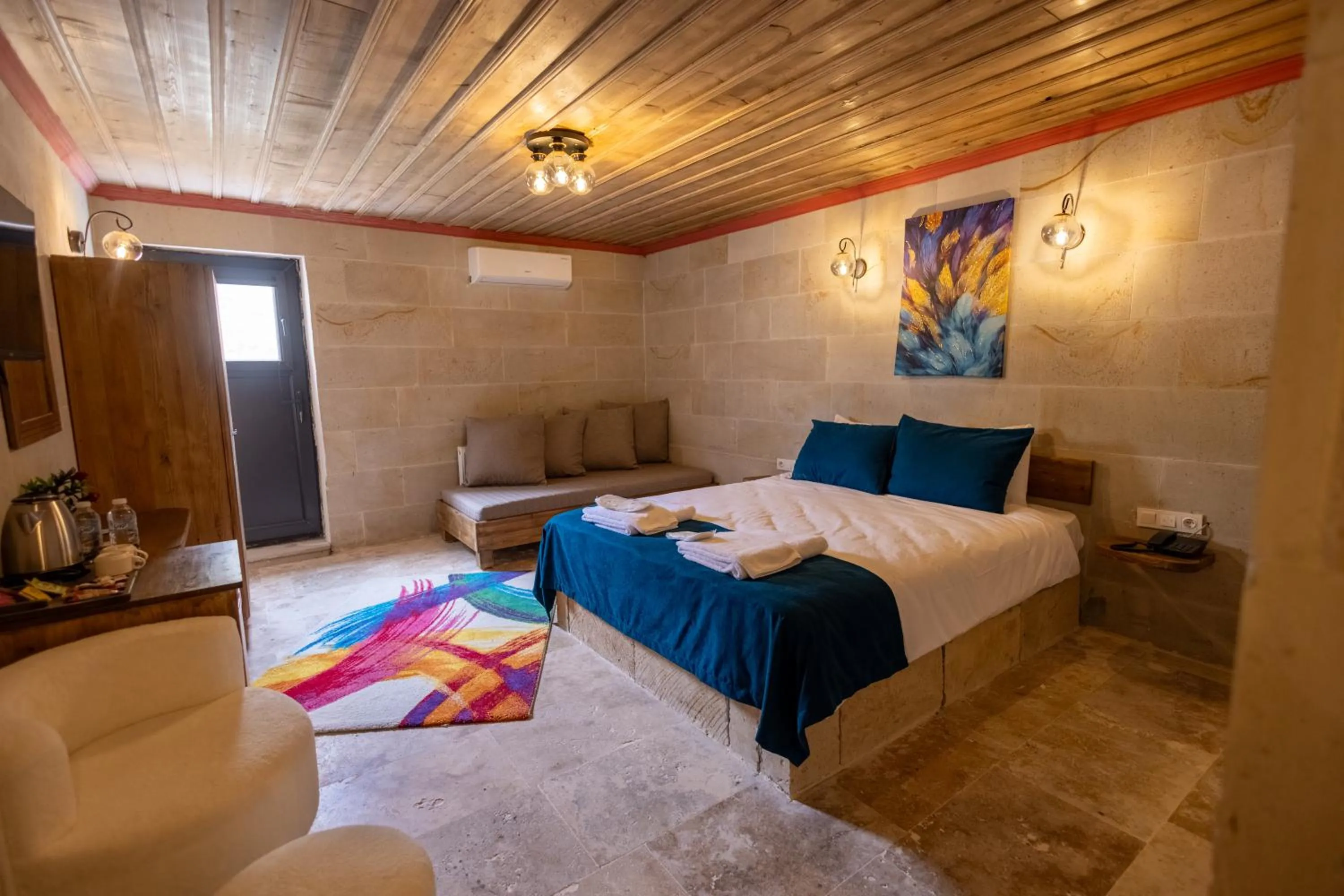 Bed in Rio Cappadocia Hotel