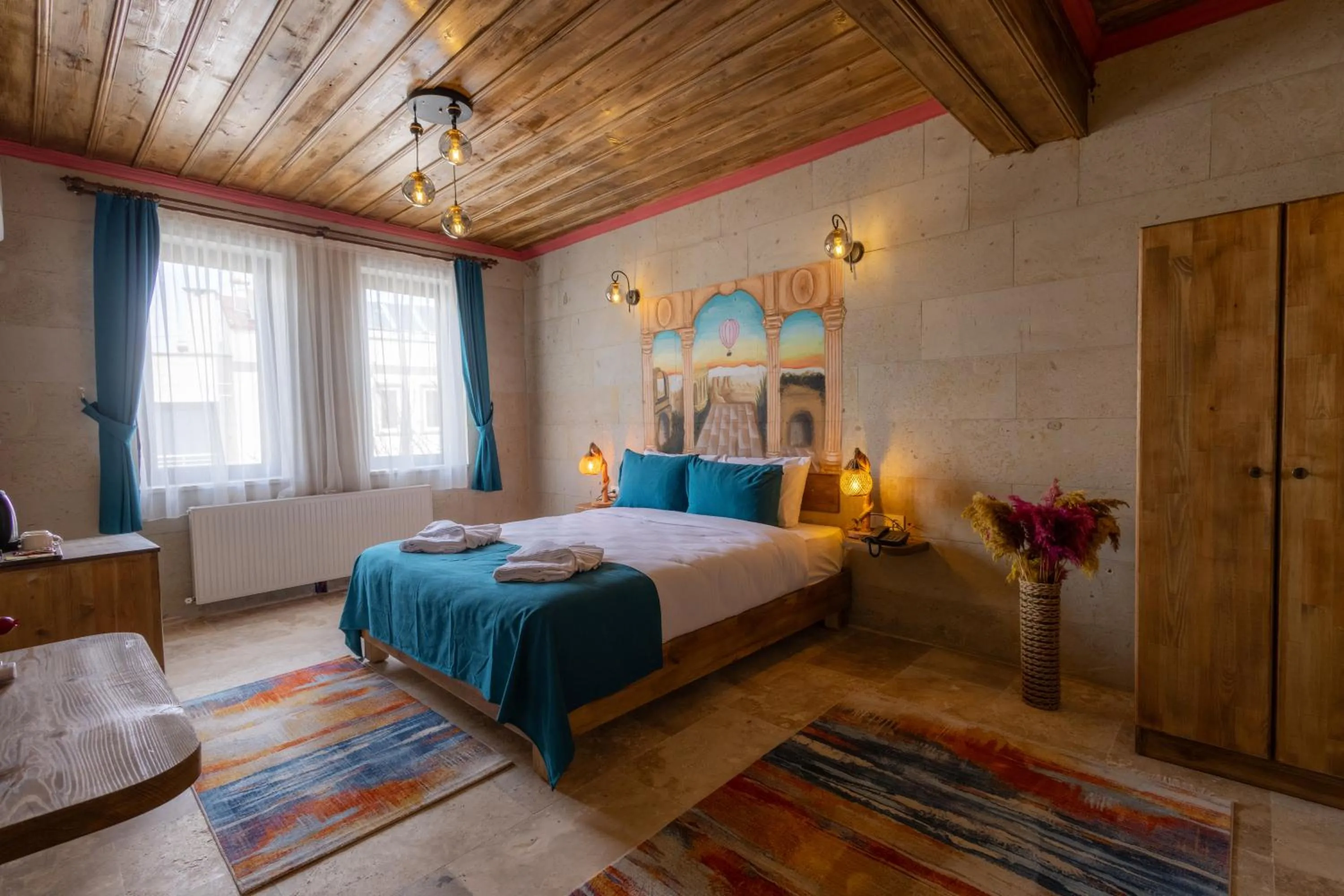 Bed in Rio Cappadocia Hotel