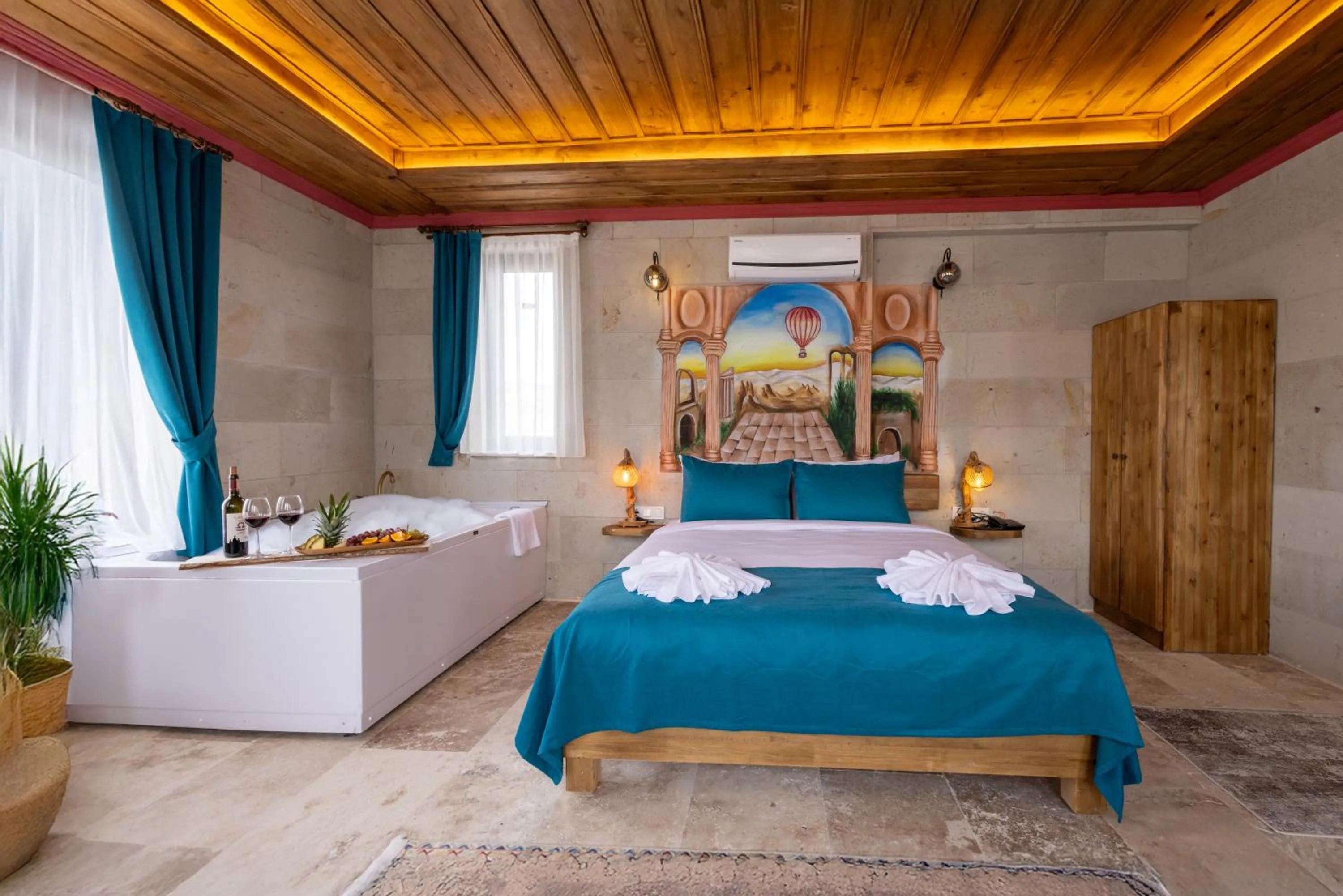 Bed in Rio Cappadocia Hotel