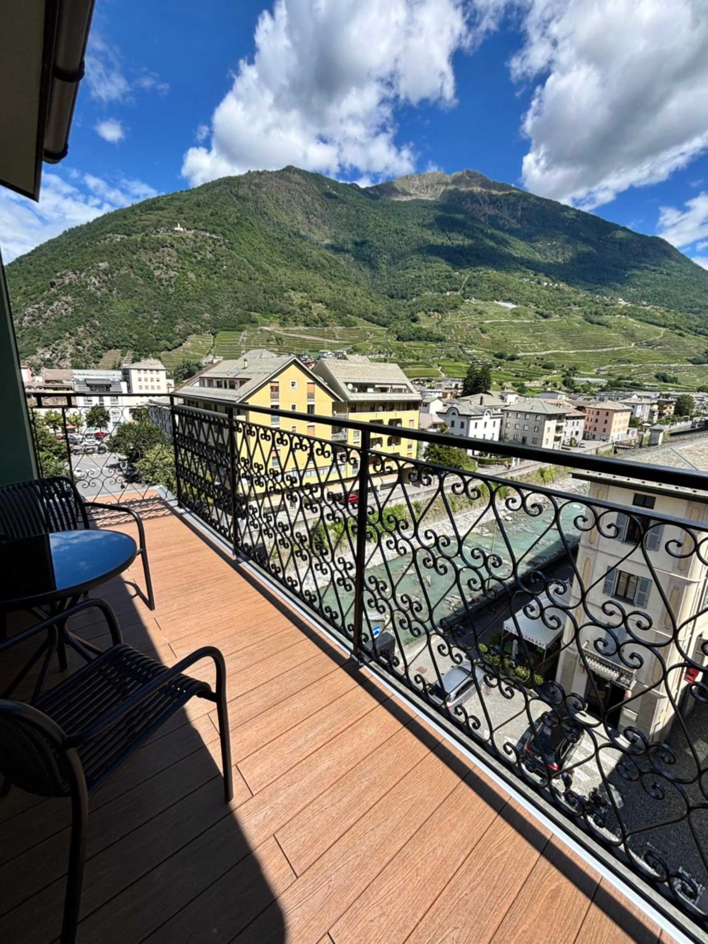 Balcony/Terrace in Hotel Stelvio Tirano