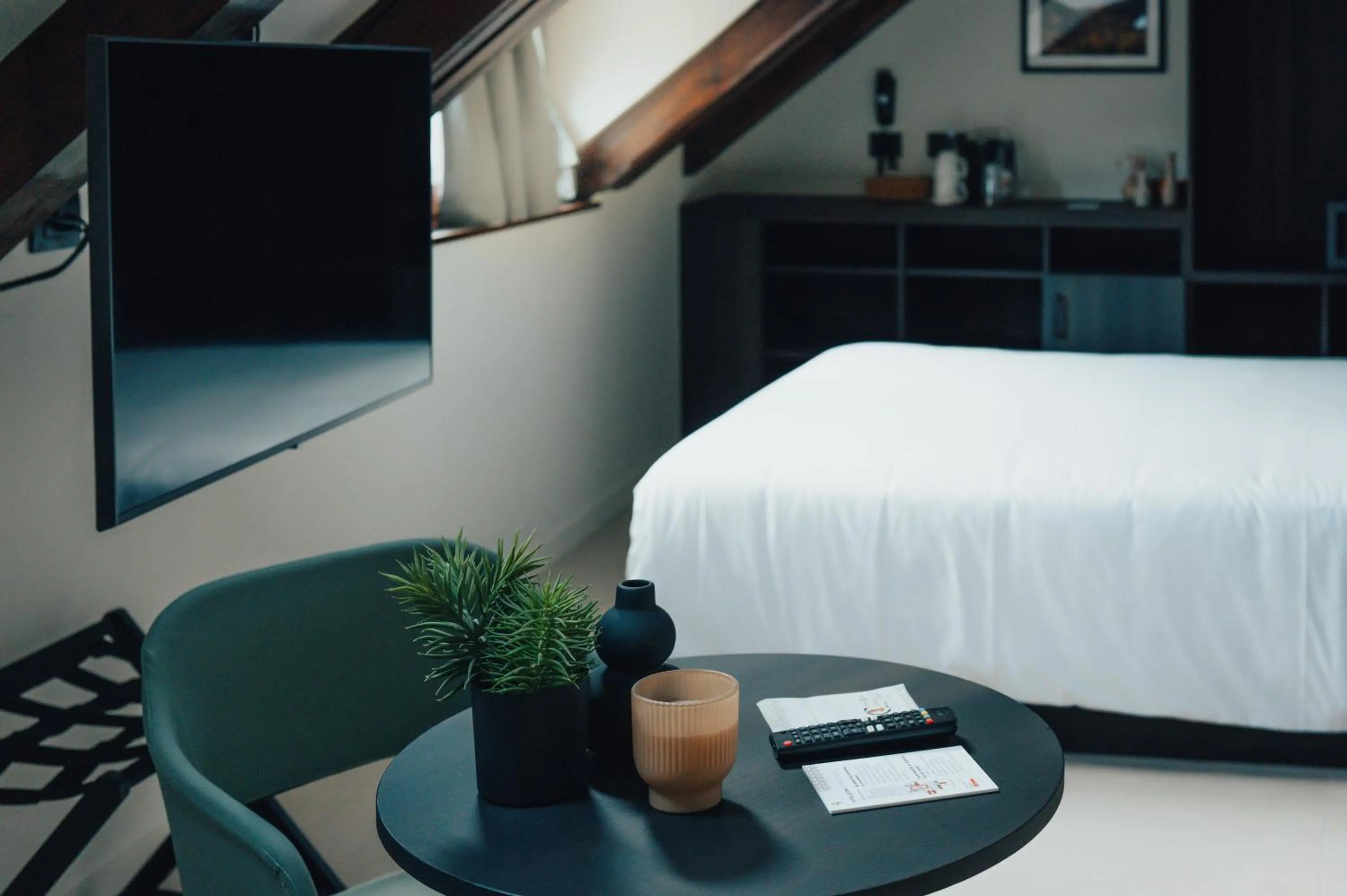 Bed in Hotel Stelvio Tirano