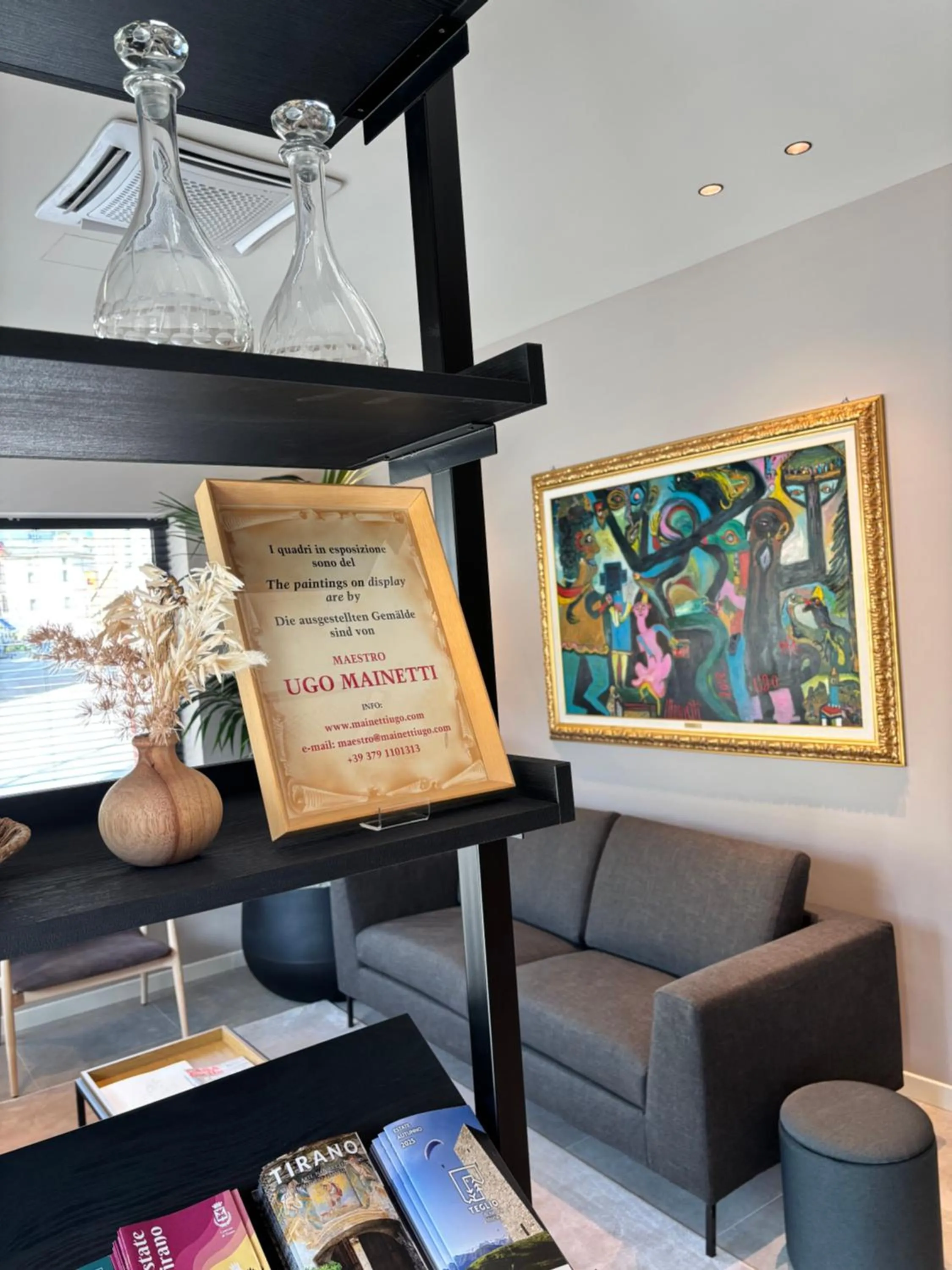 Decorative detail in Hotel Stelvio Tirano