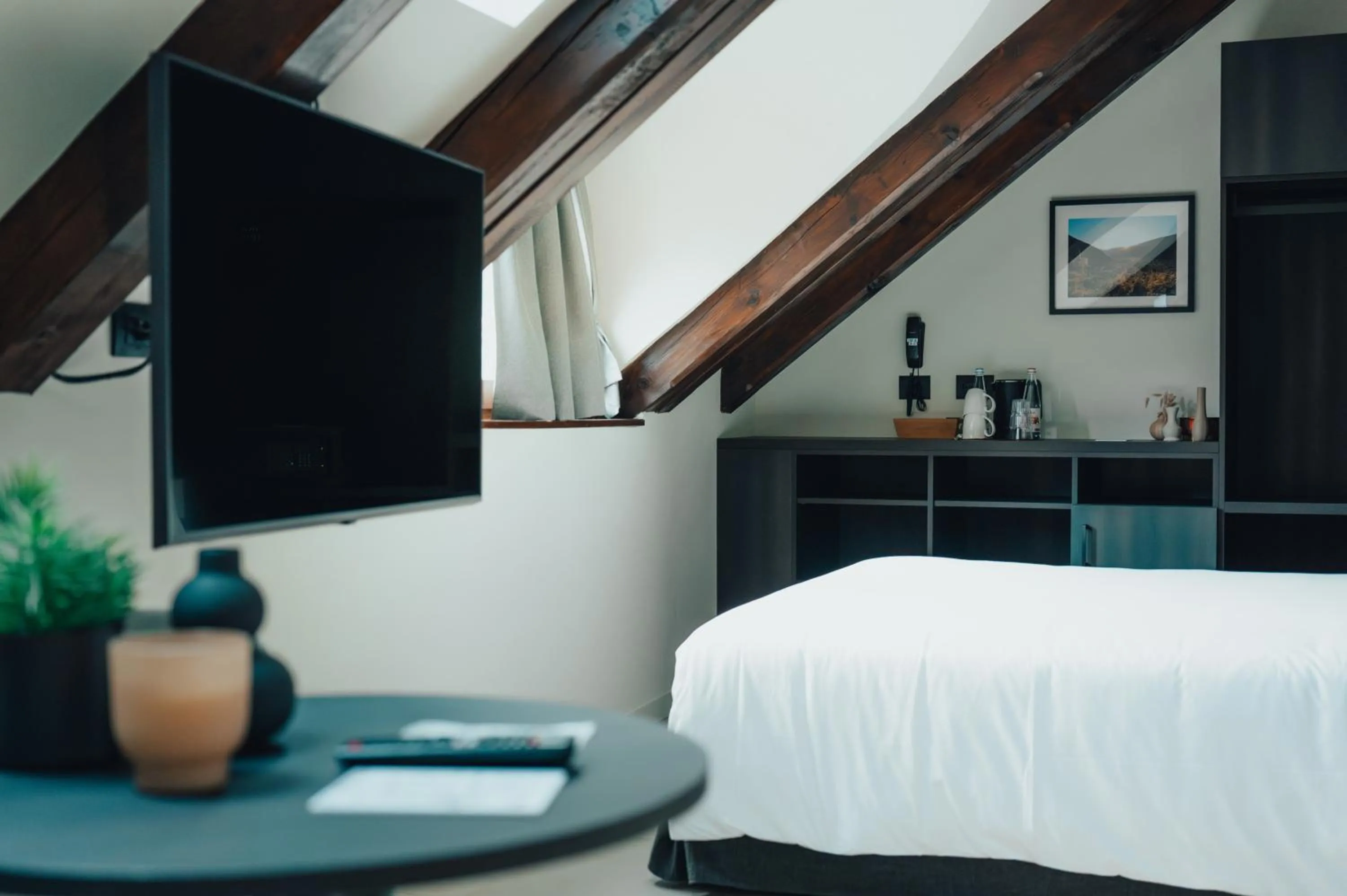 Bed in Hotel Stelvio Tirano