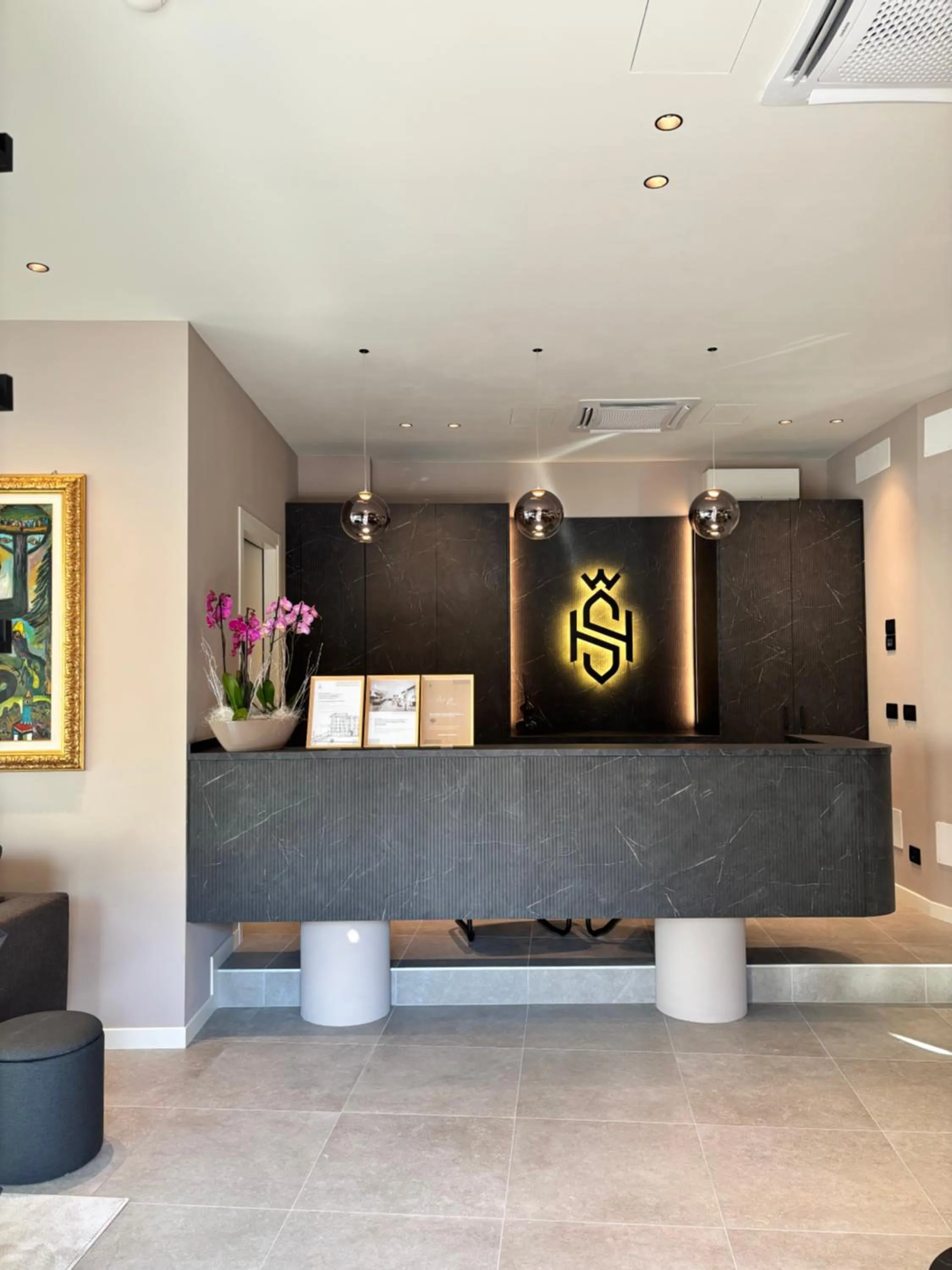 Lobby or reception in Hotel Stelvio Tirano