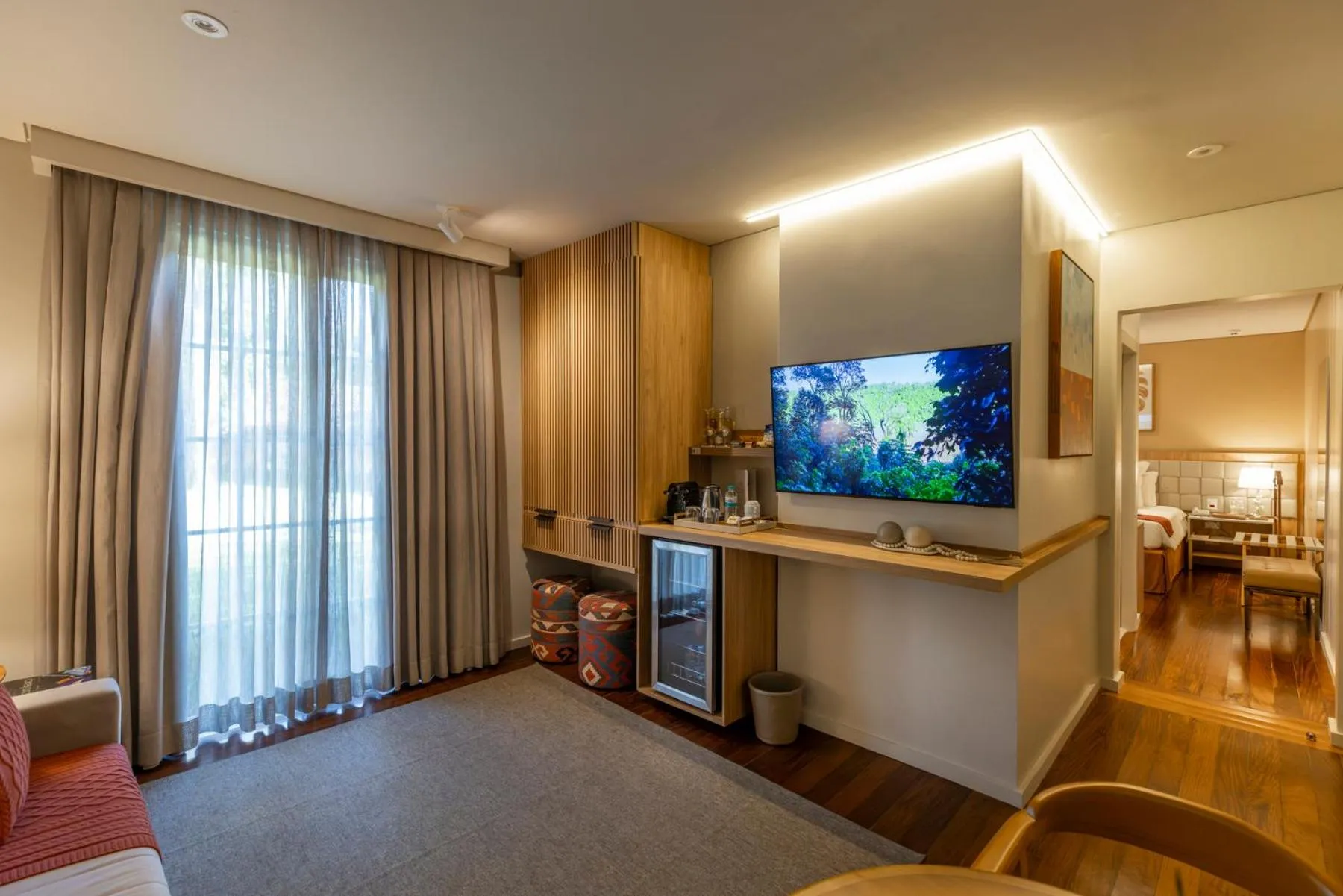 Seating area in Sanma Hotel