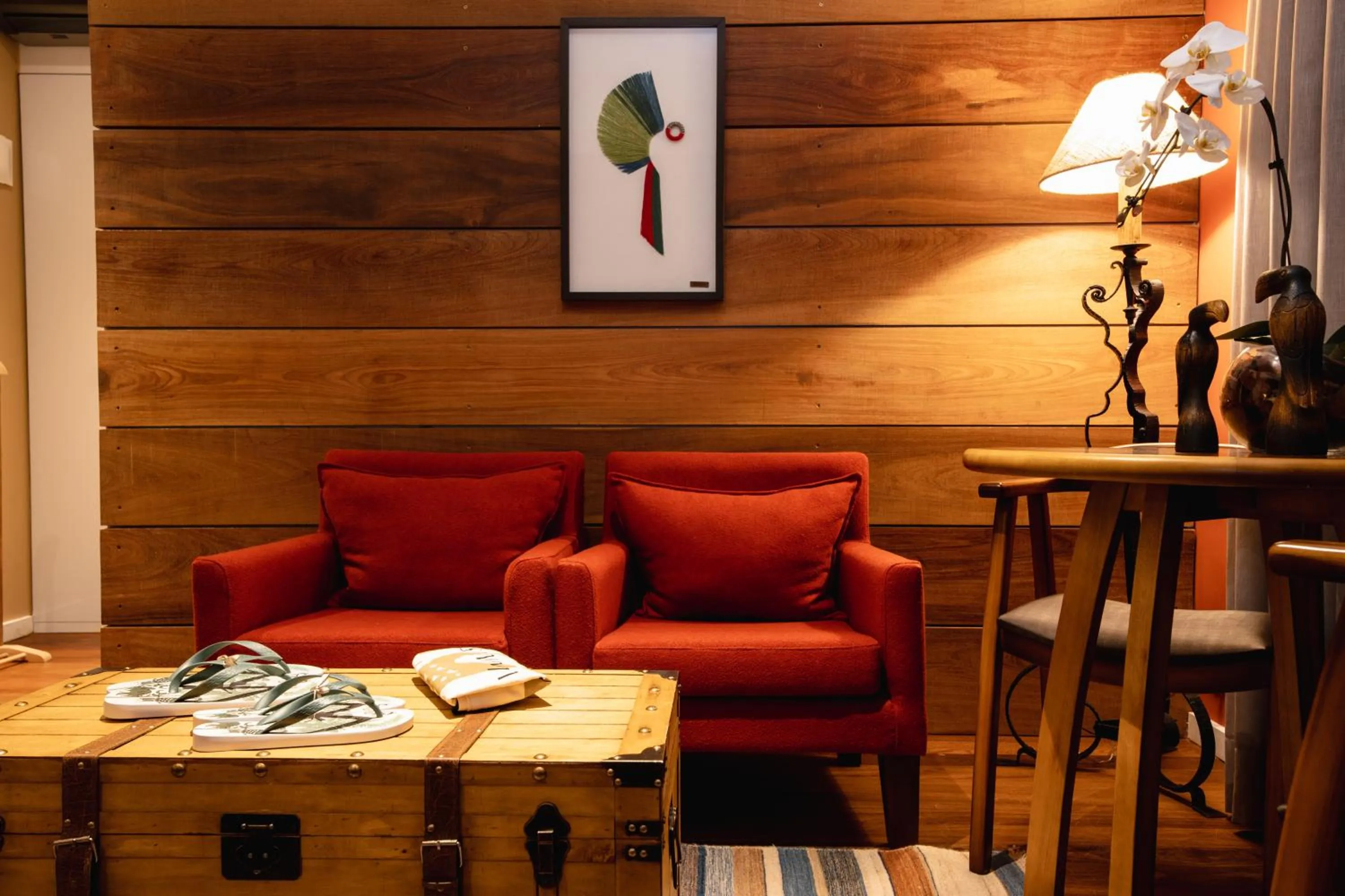 Seating area in Sanma Hotel