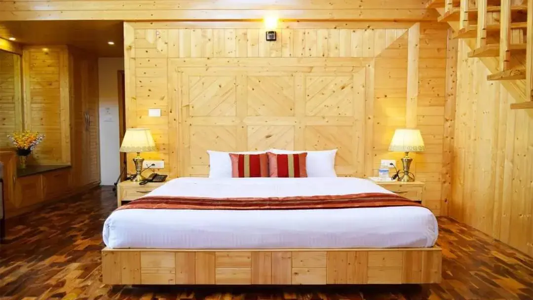 Bed in Azure Chandertal Regency Hotel And Spa Bed in Azure Chandertal Regency Hotel And Spa