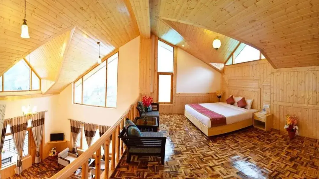 Bed in Azure Chandertal Regency Hotel And Spa Bed in Azure Chandertal Regency Hotel And Spa