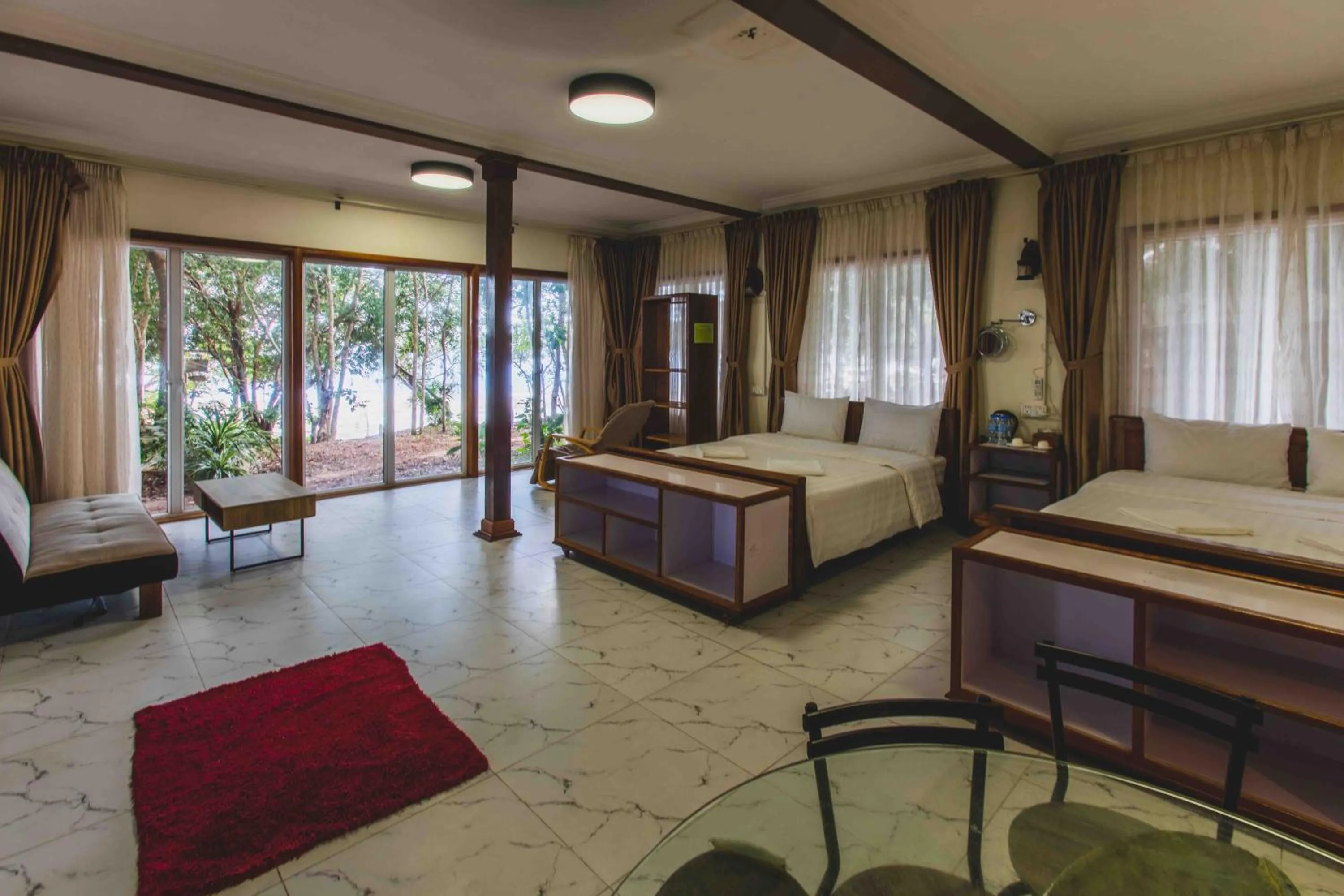 Bed in Tree House Bungalows