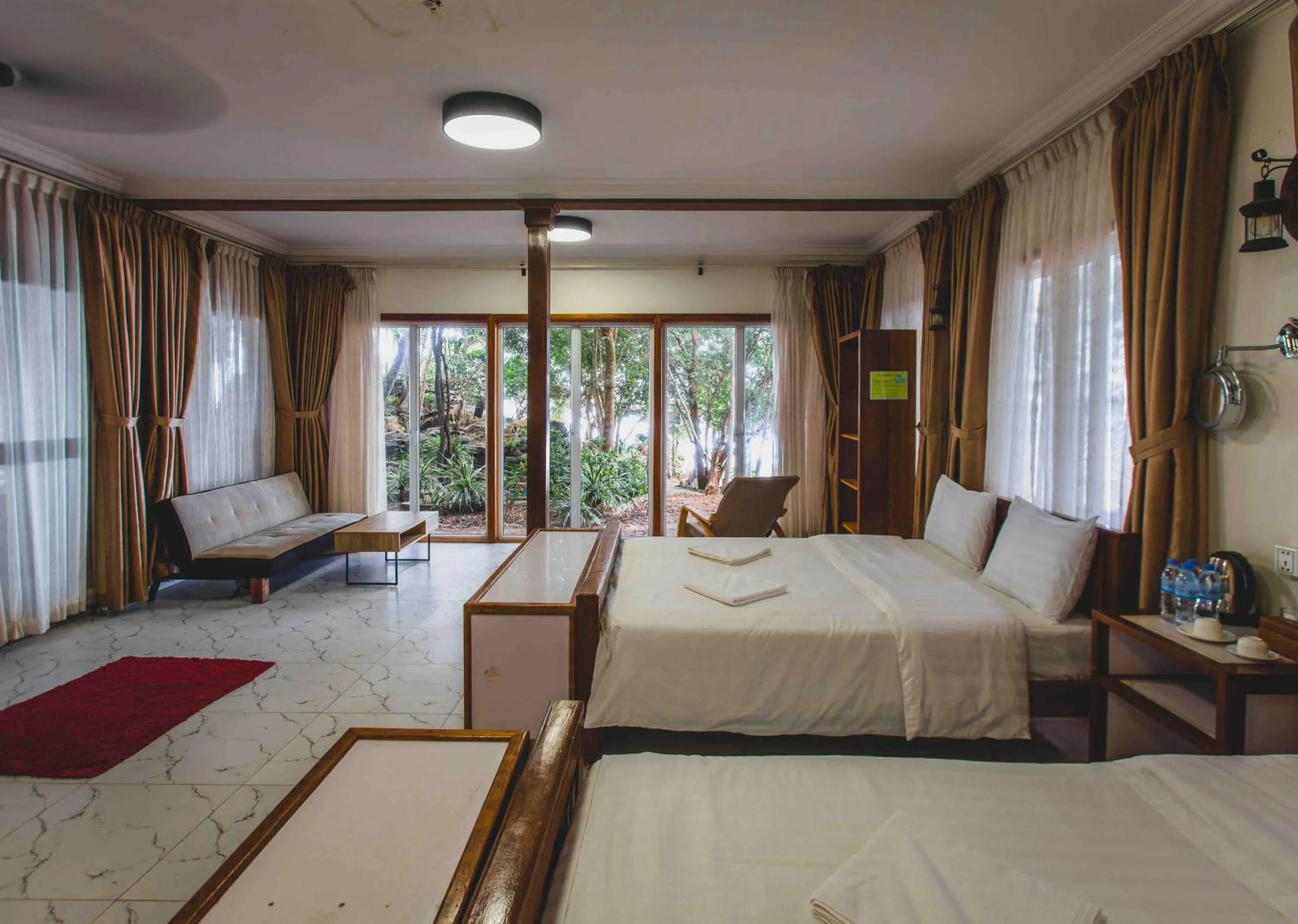 Bed in Tree House Bungalows