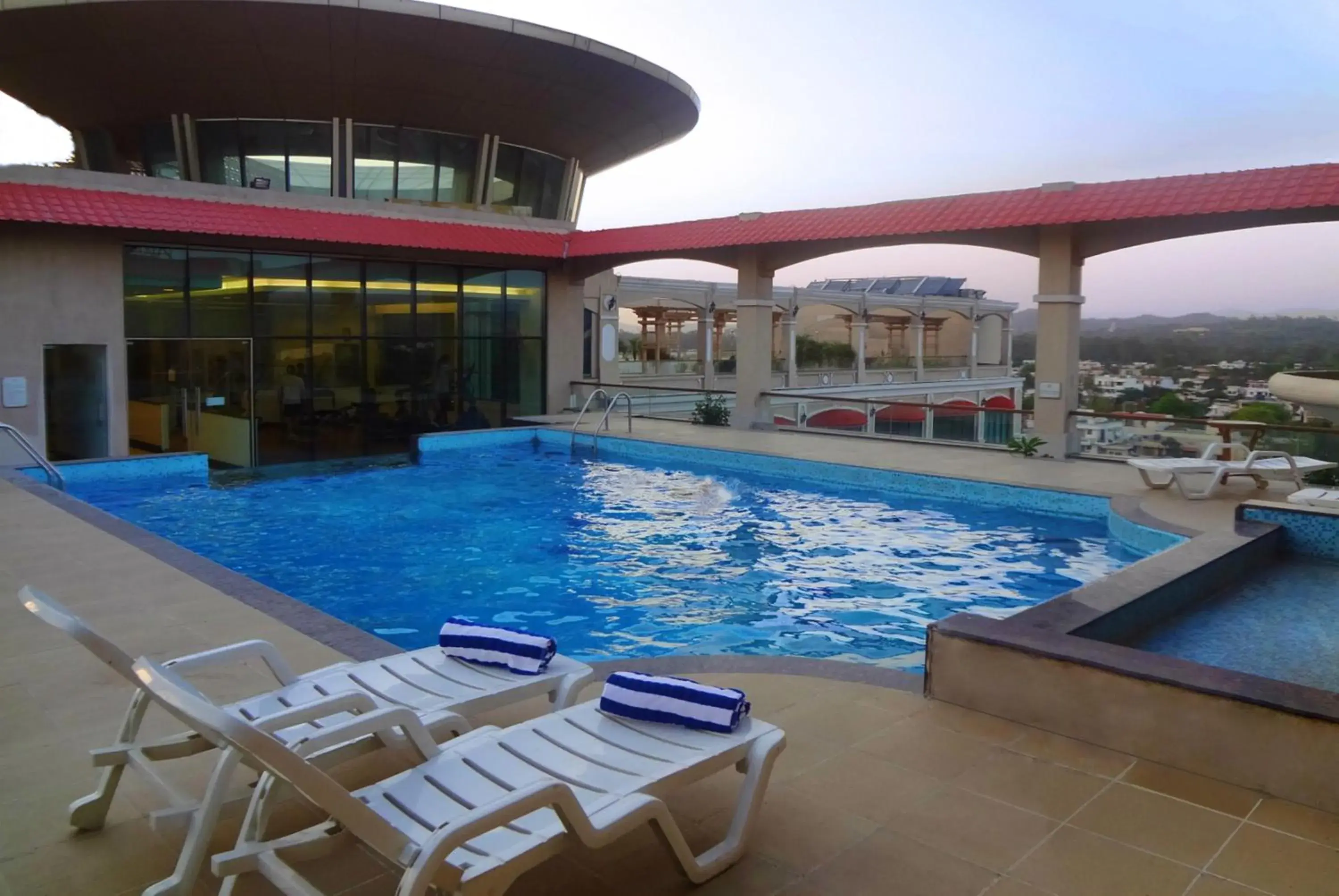 Swimming pool in The BellaVista Hotel Chandigarh Panchkula Swimming pool in The BellaVista Hotel Chandigarh Panchkula